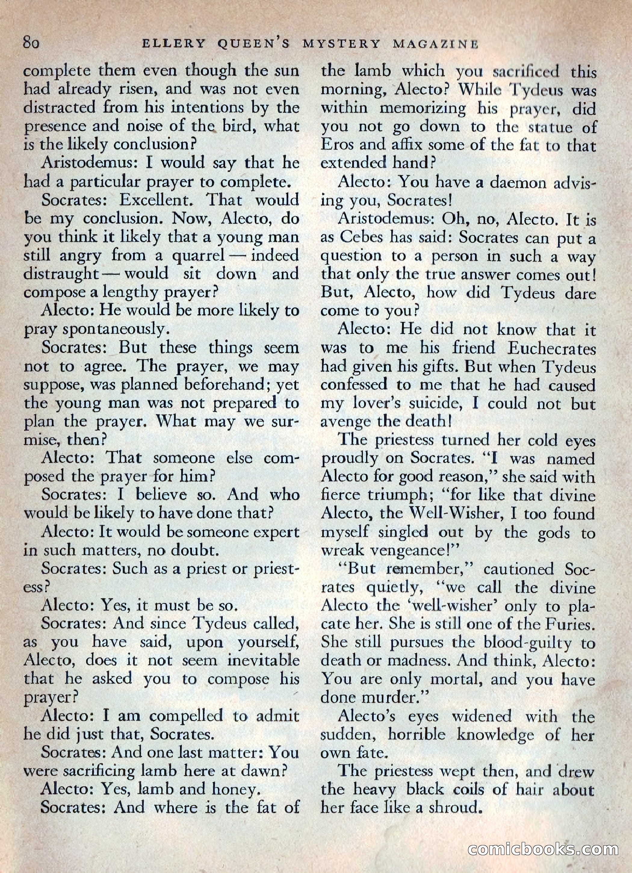 Ellery Queen's Mystery Magazine, October 1954 — page 83 of 148