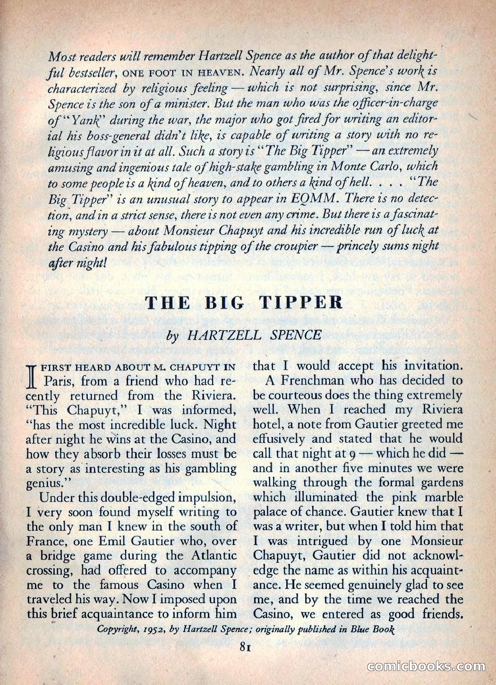 Ellery Queen's Mystery Magazine, October 1954 — page 84 of 148