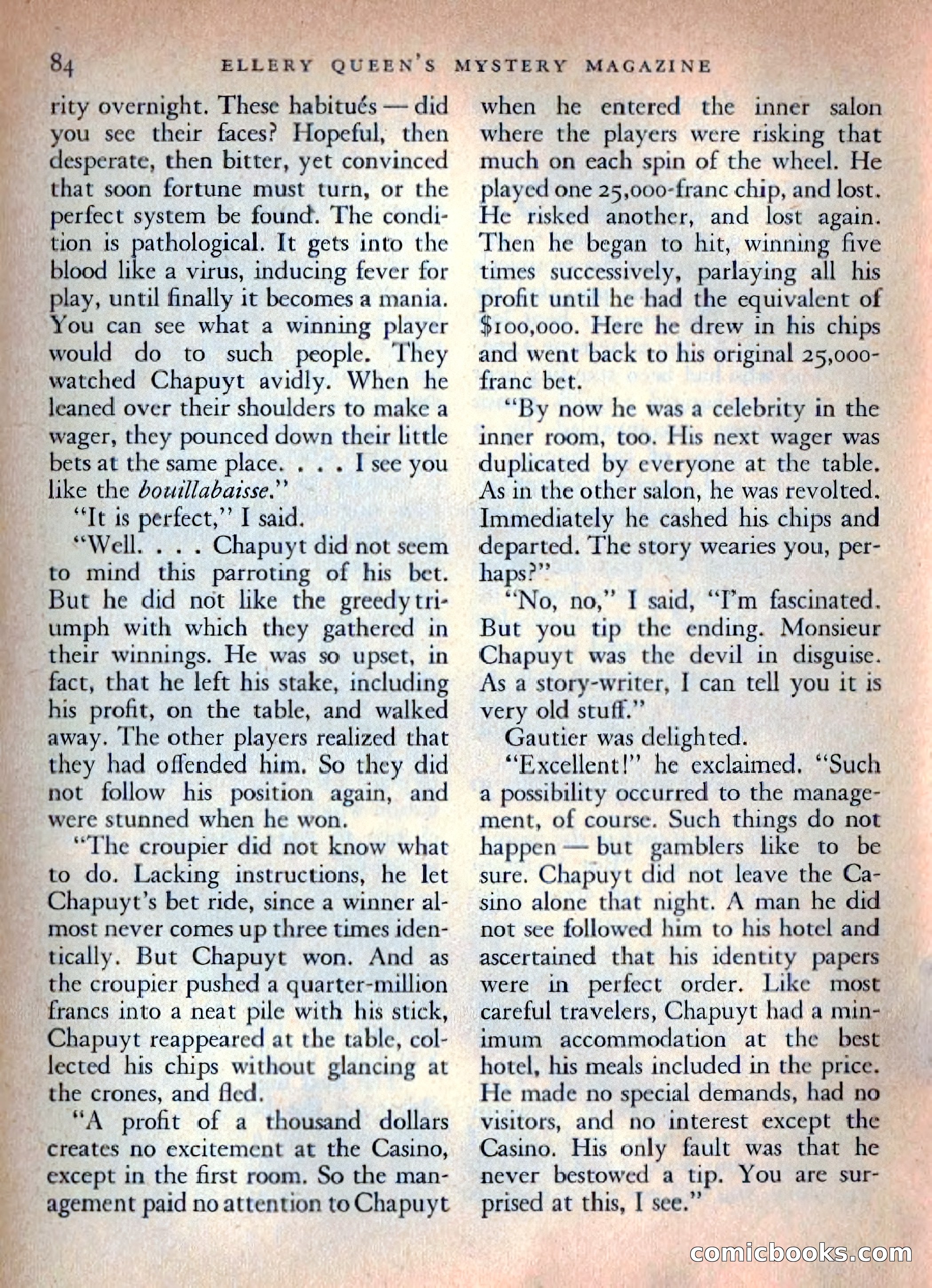 Ellery Queen's Mystery Magazine, October 1954 — page 87 of 148