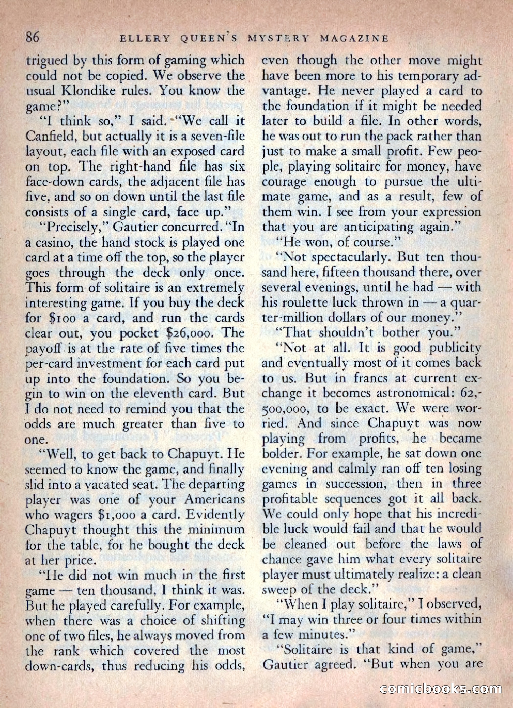Ellery Queen's Mystery Magazine, October 1954 — page 89 of 148