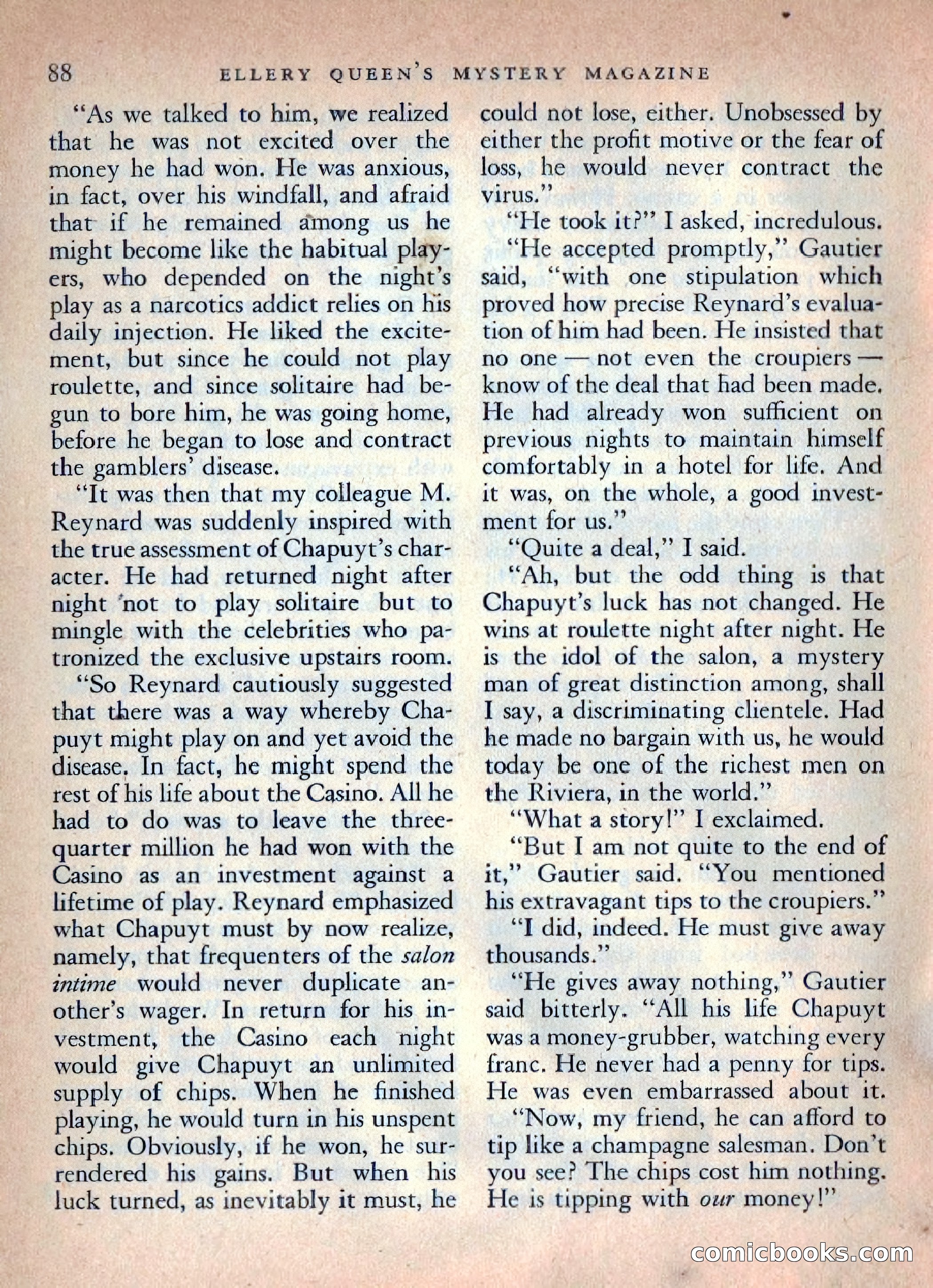 Ellery Queen's Mystery Magazine, October 1954 — page 91 of 148