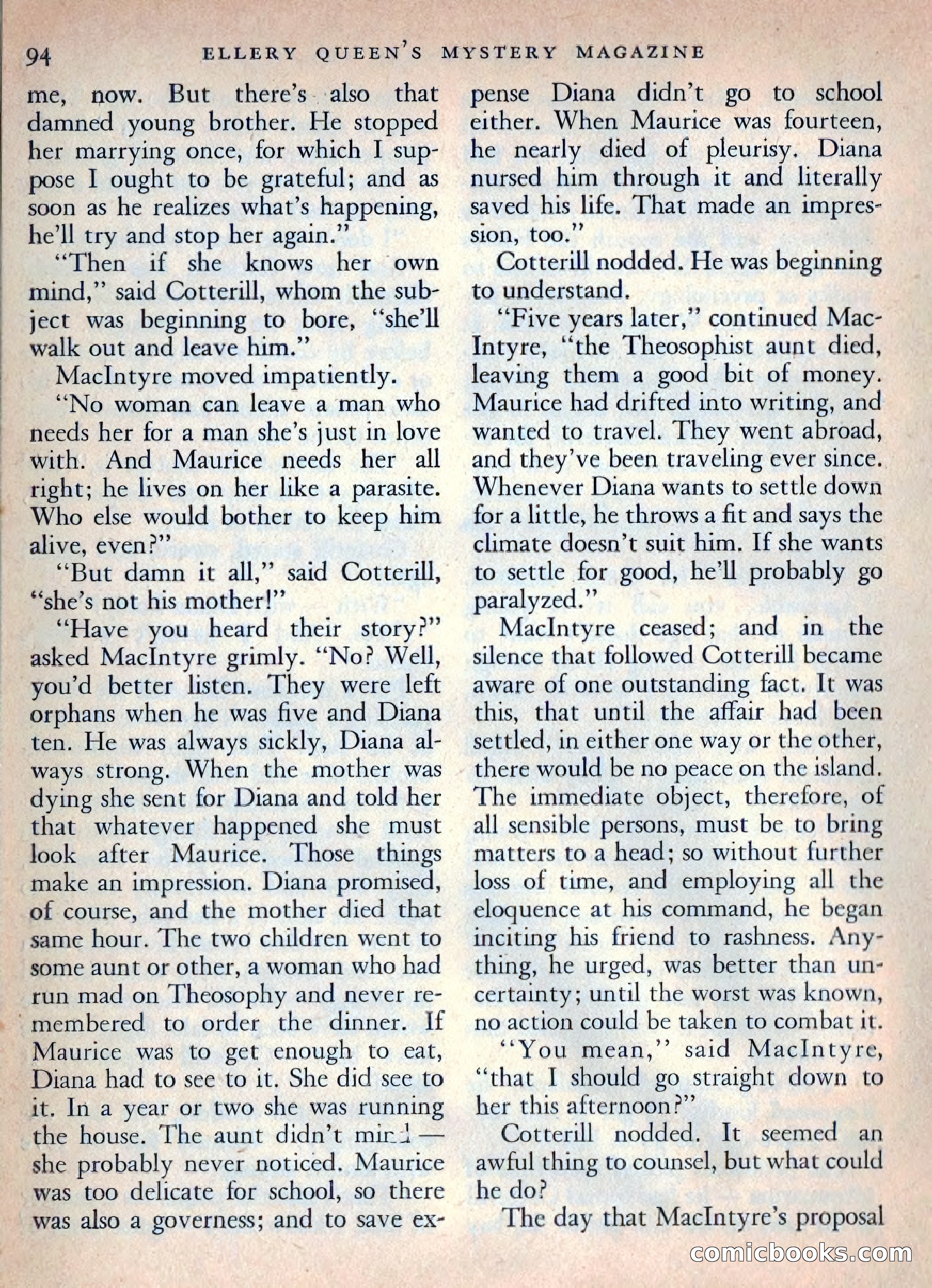 Ellery Queen's Mystery Magazine, October 1954 — page 97 of 148