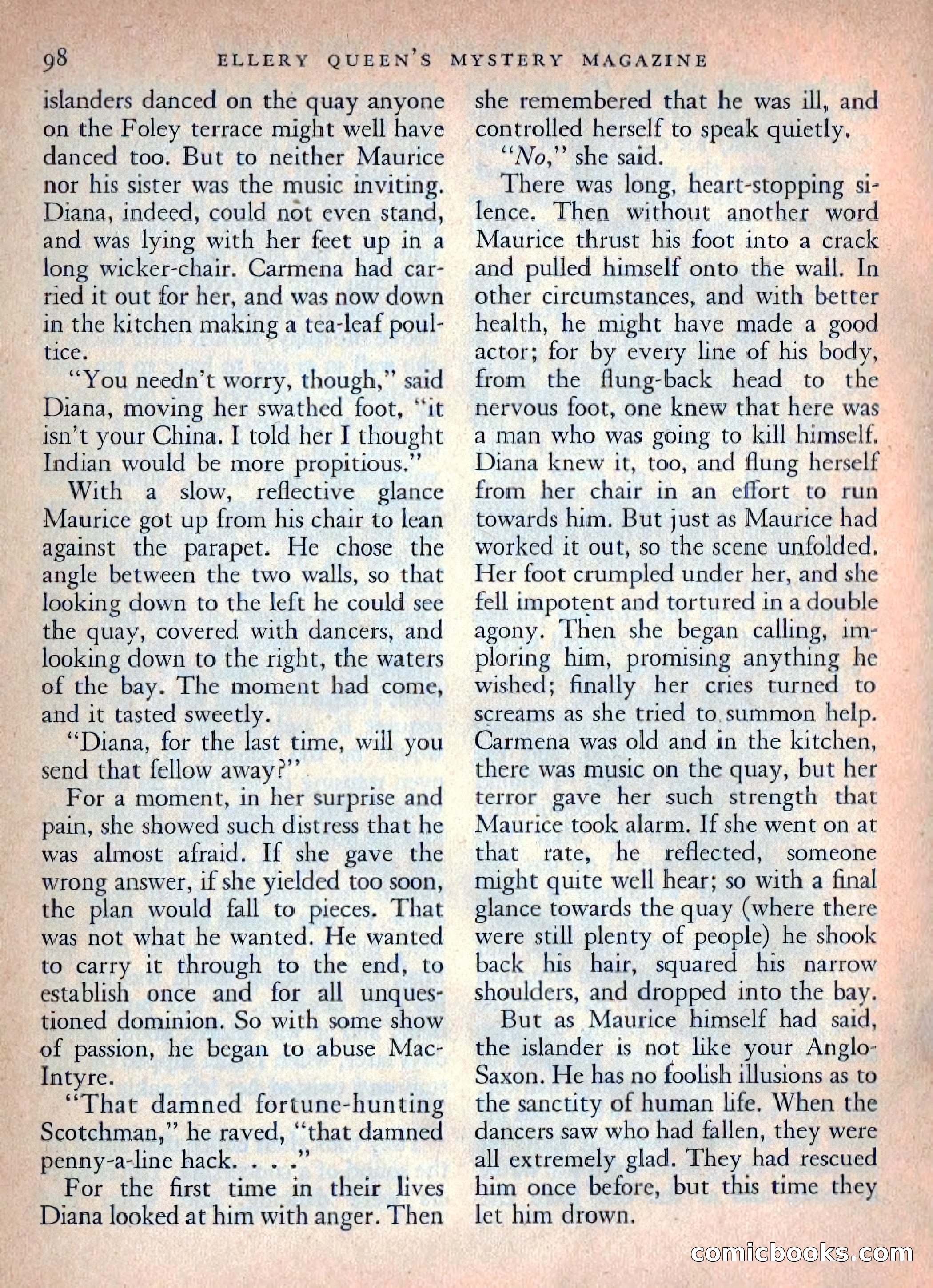 Ellery Queen's Mystery Magazine, October 1954 — page 101 of 148
