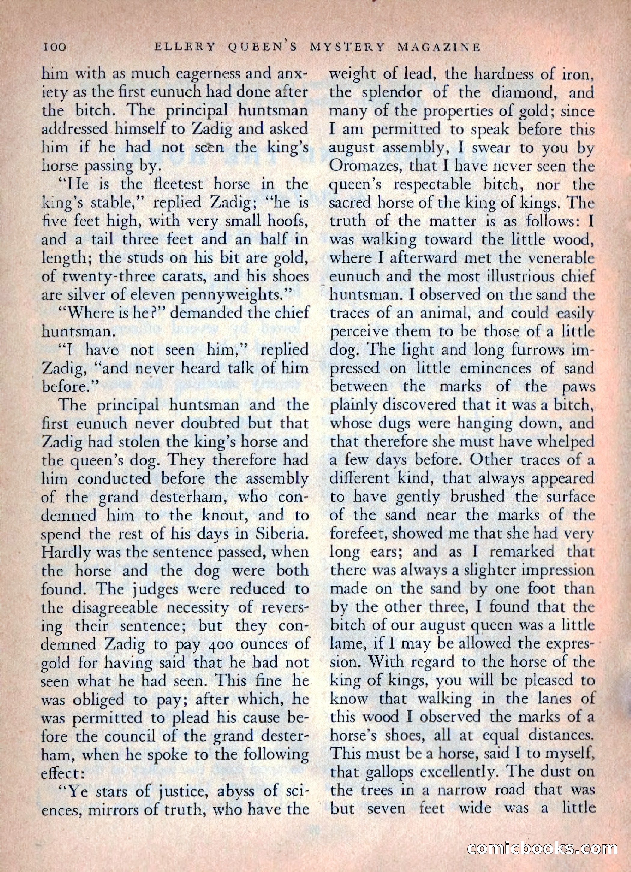 Ellery Queen's Mystery Magazine, October 1954 — page 103 of 148
