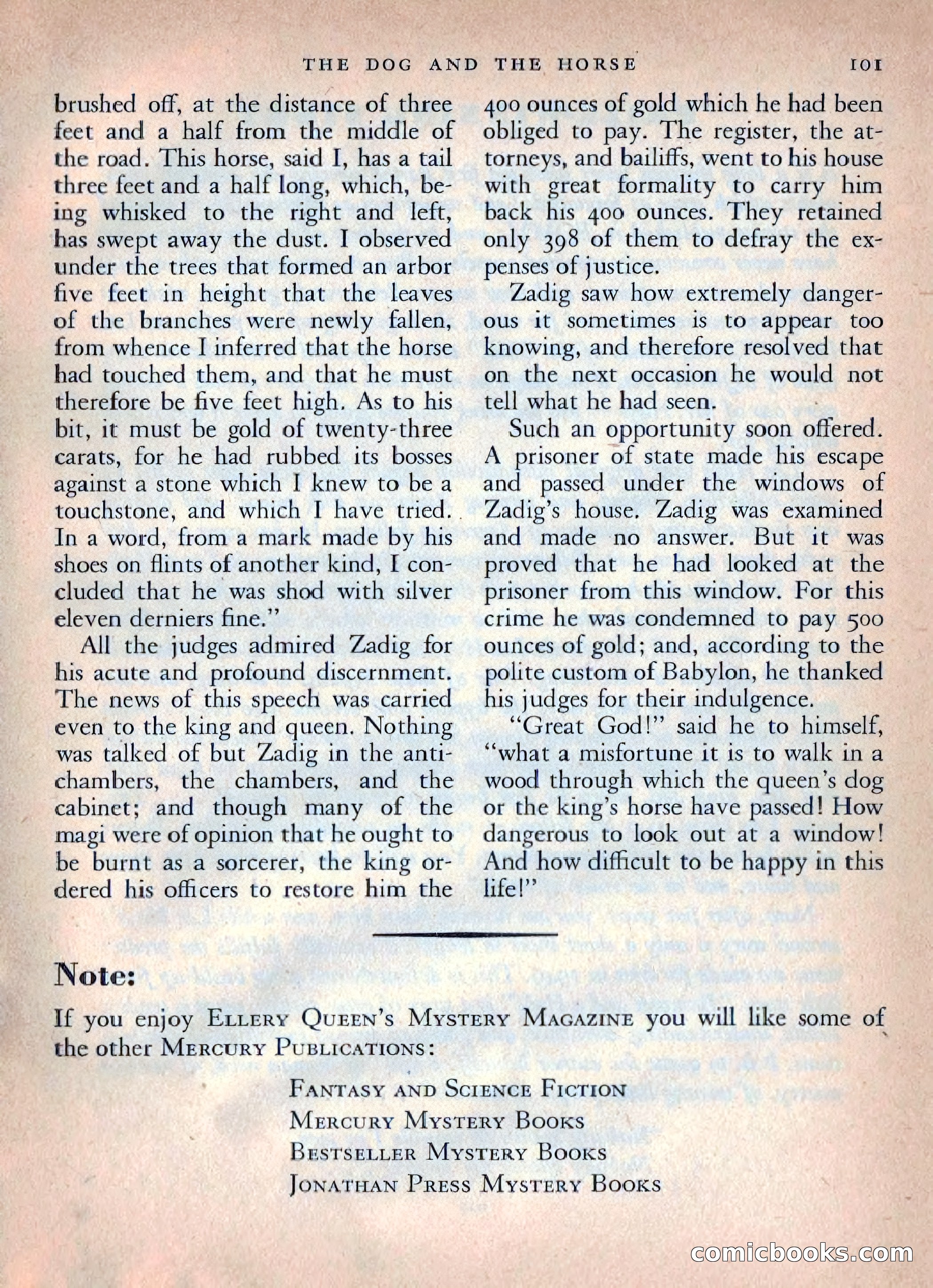 Ellery Queen's Mystery Magazine, October 1954 — page 104 of 148