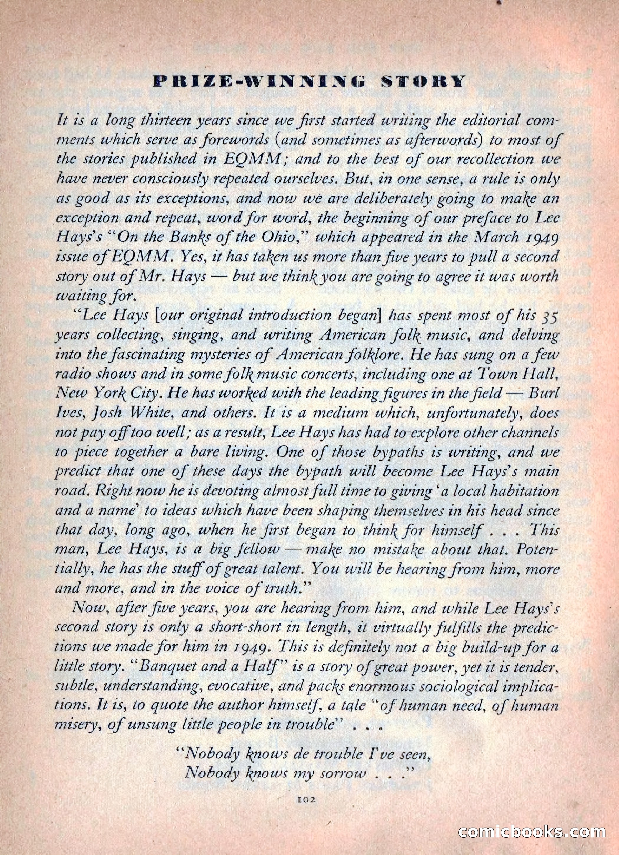 Ellery Queen's Mystery Magazine, October 1954 — page 105 of 148