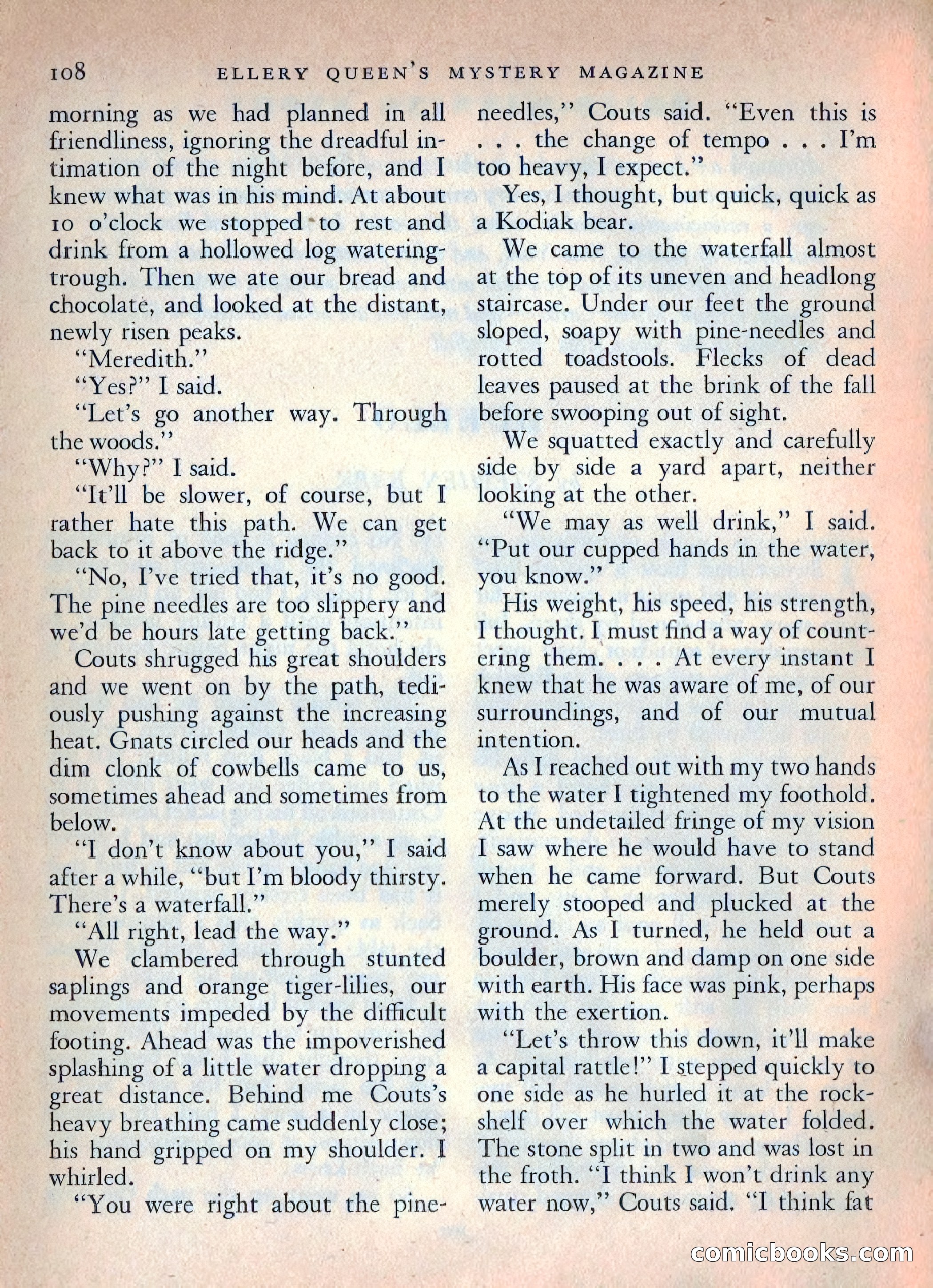Ellery Queen's Mystery Magazine, October 1954 — page 111 of 148
