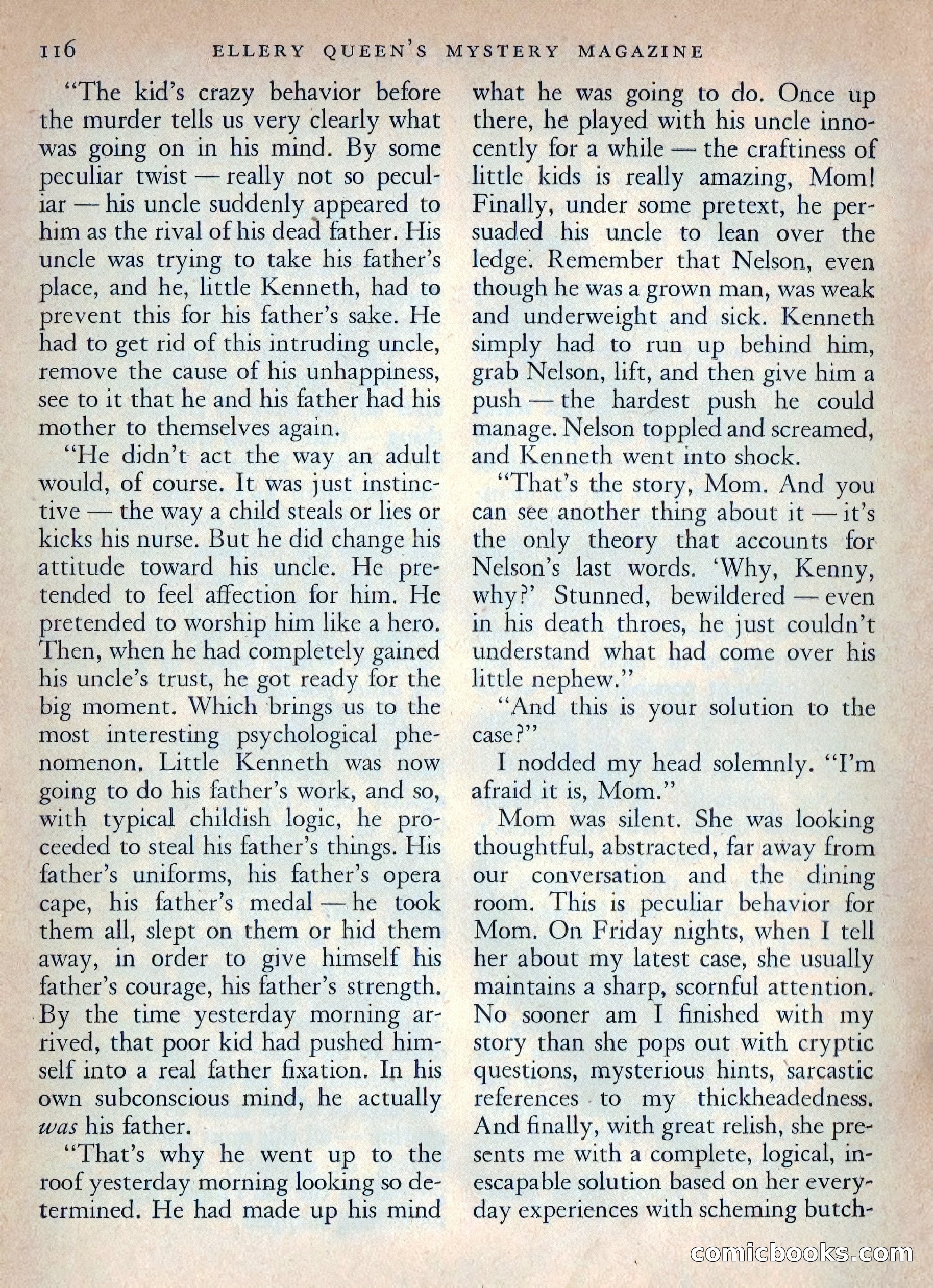 Ellery Queen's Mystery Magazine, October 1954 — page 119 of 148