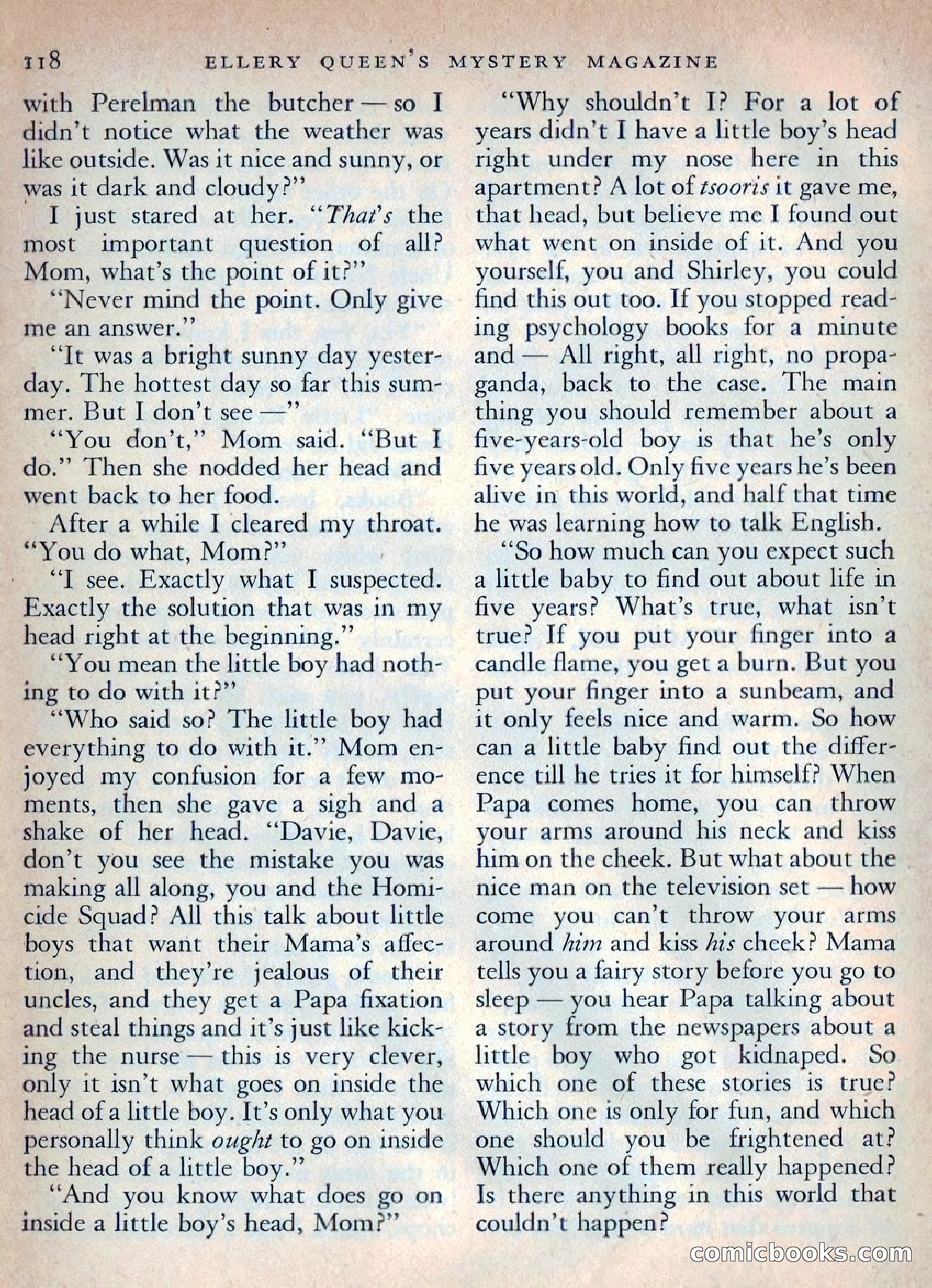 Ellery Queen's Mystery Magazine, October 1954 — page 121 of 148