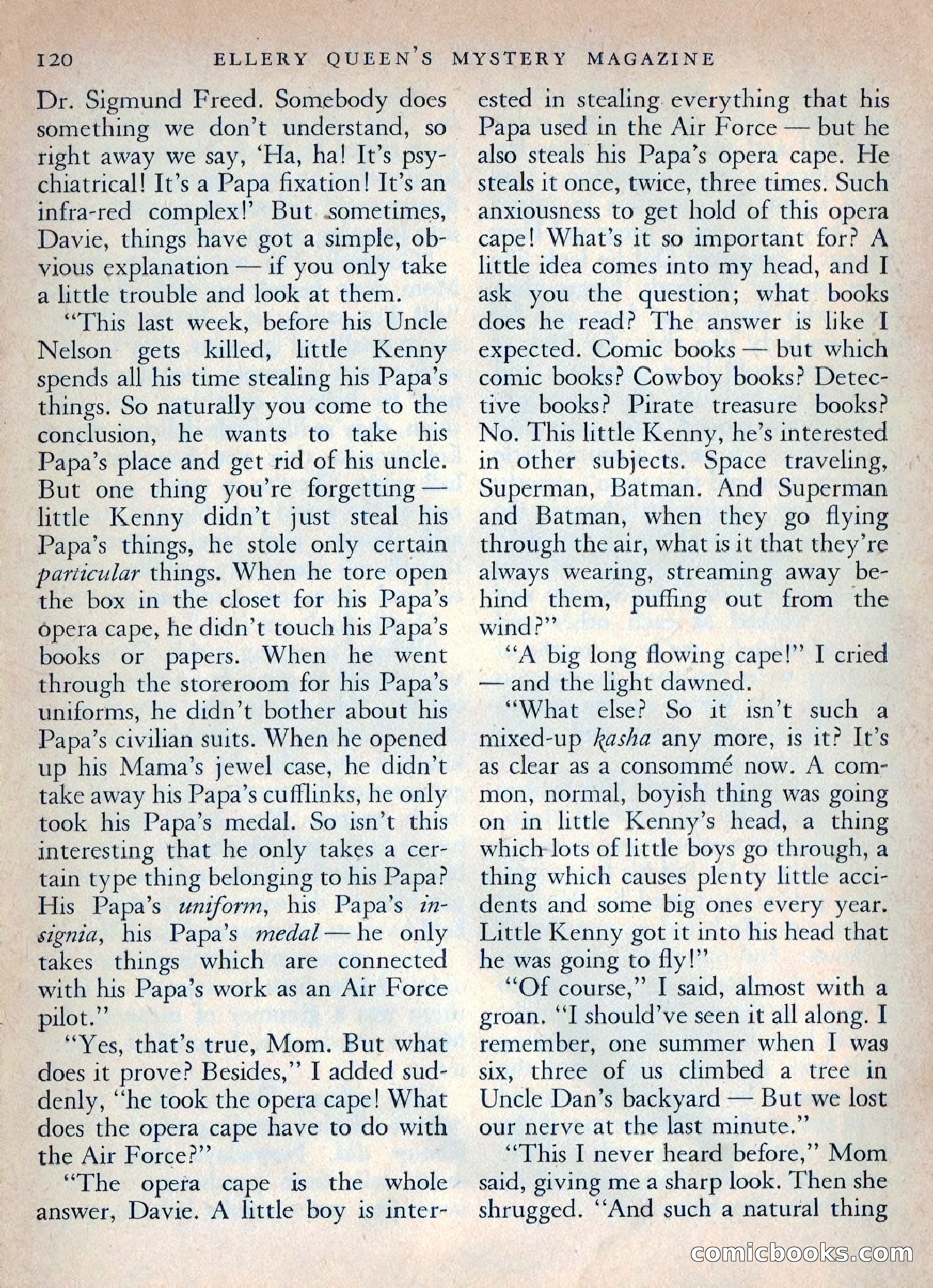 Ellery Queen's Mystery Magazine, October 1954 — page 123 of 148
