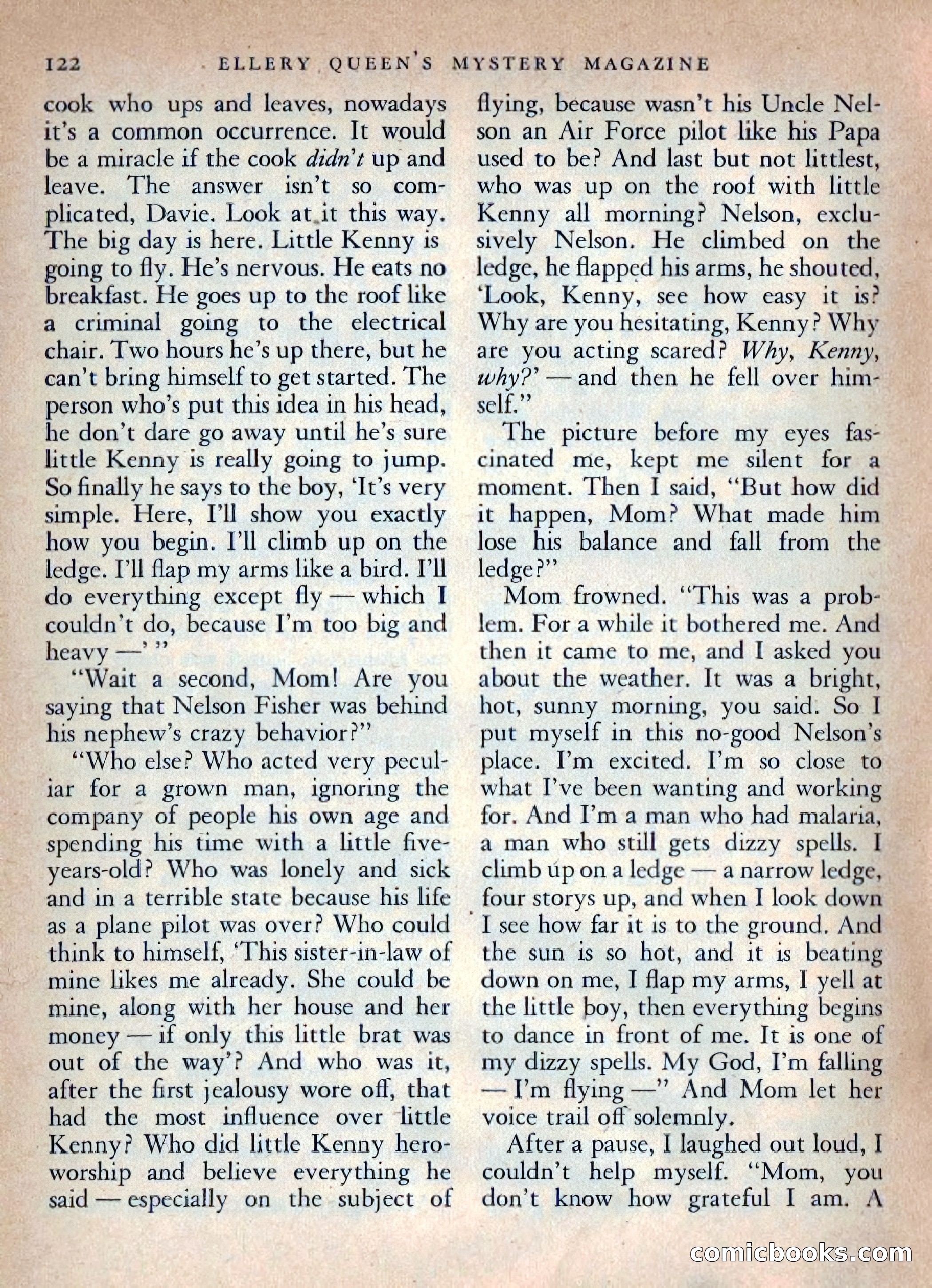 Ellery Queen's Mystery Magazine, October 1954 — page 125 of 148