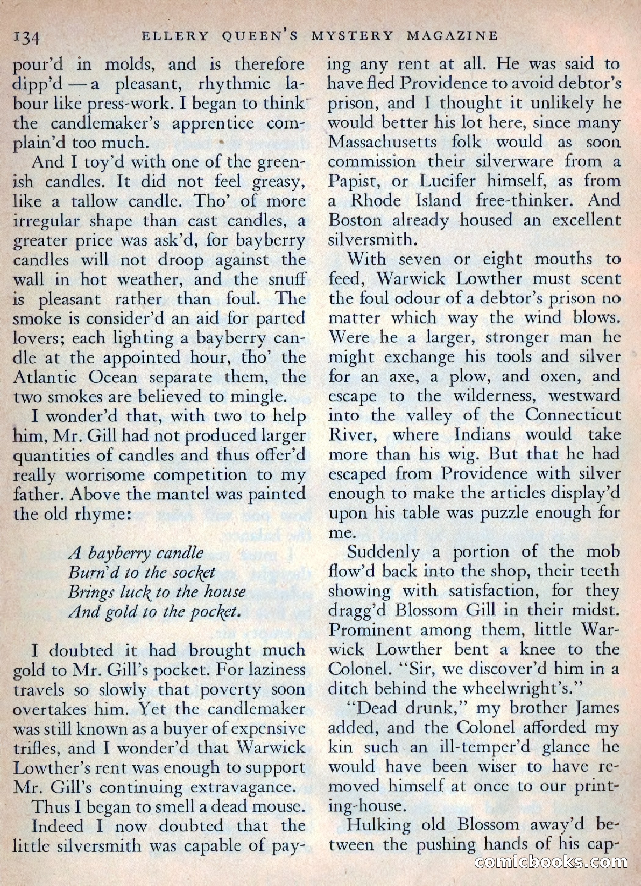 Ellery Queen's Mystery Magazine, October 1954 — page 137 of 148