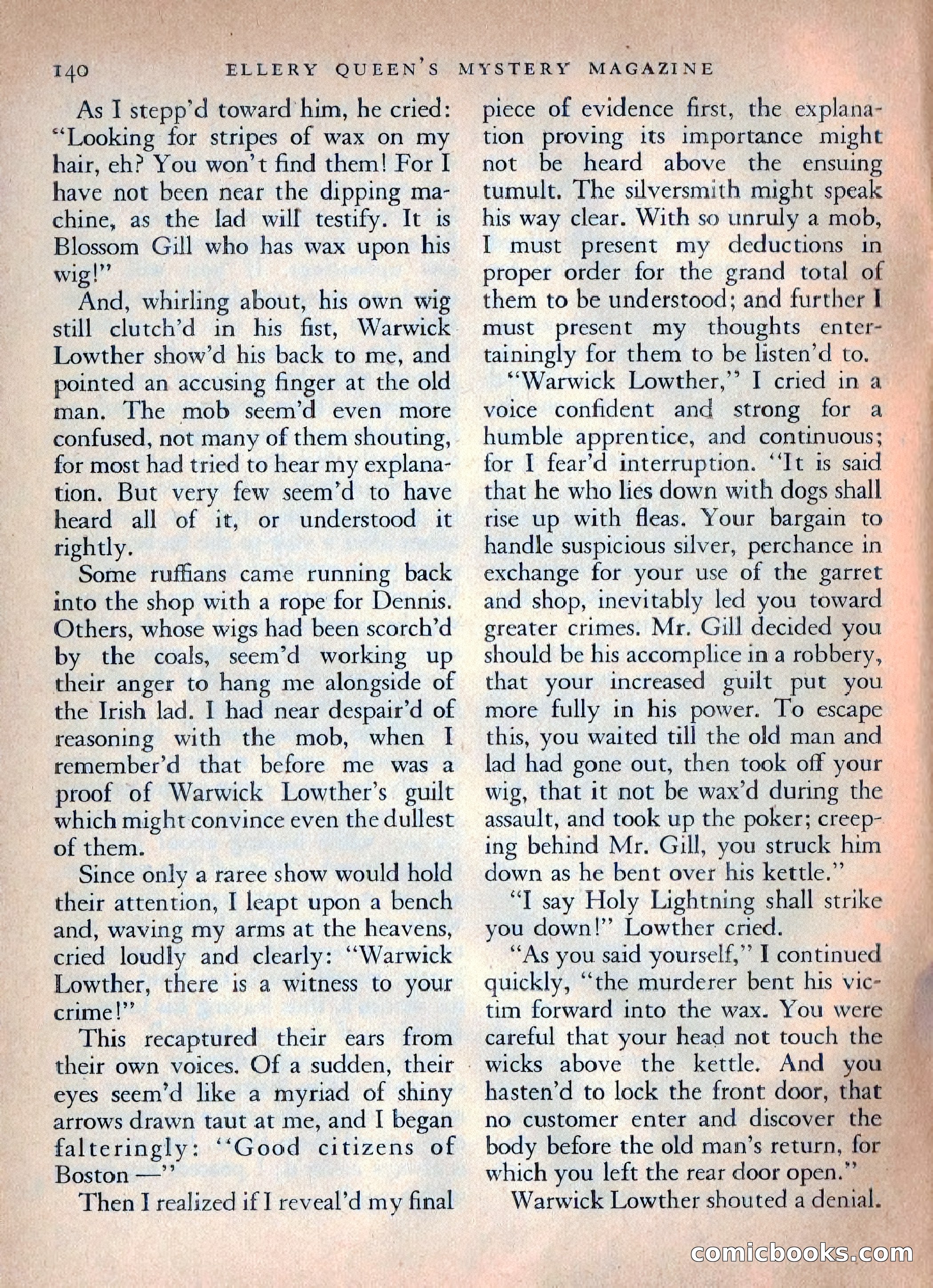Ellery Queen's Mystery Magazine, October 1954 — page 143 of 148