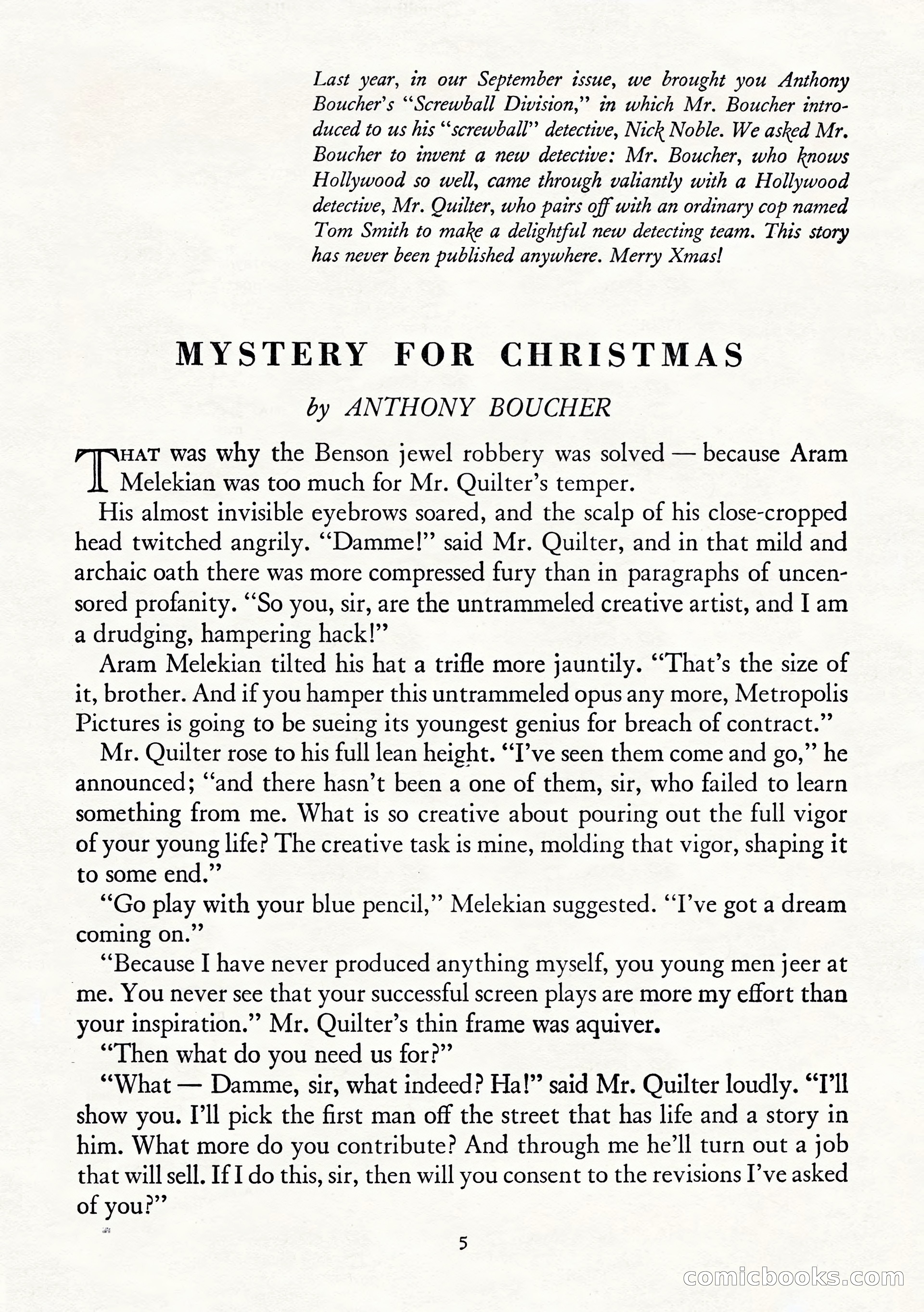 Ellery Queen's Mystery Magazine, January 1943 — page 7 of 132