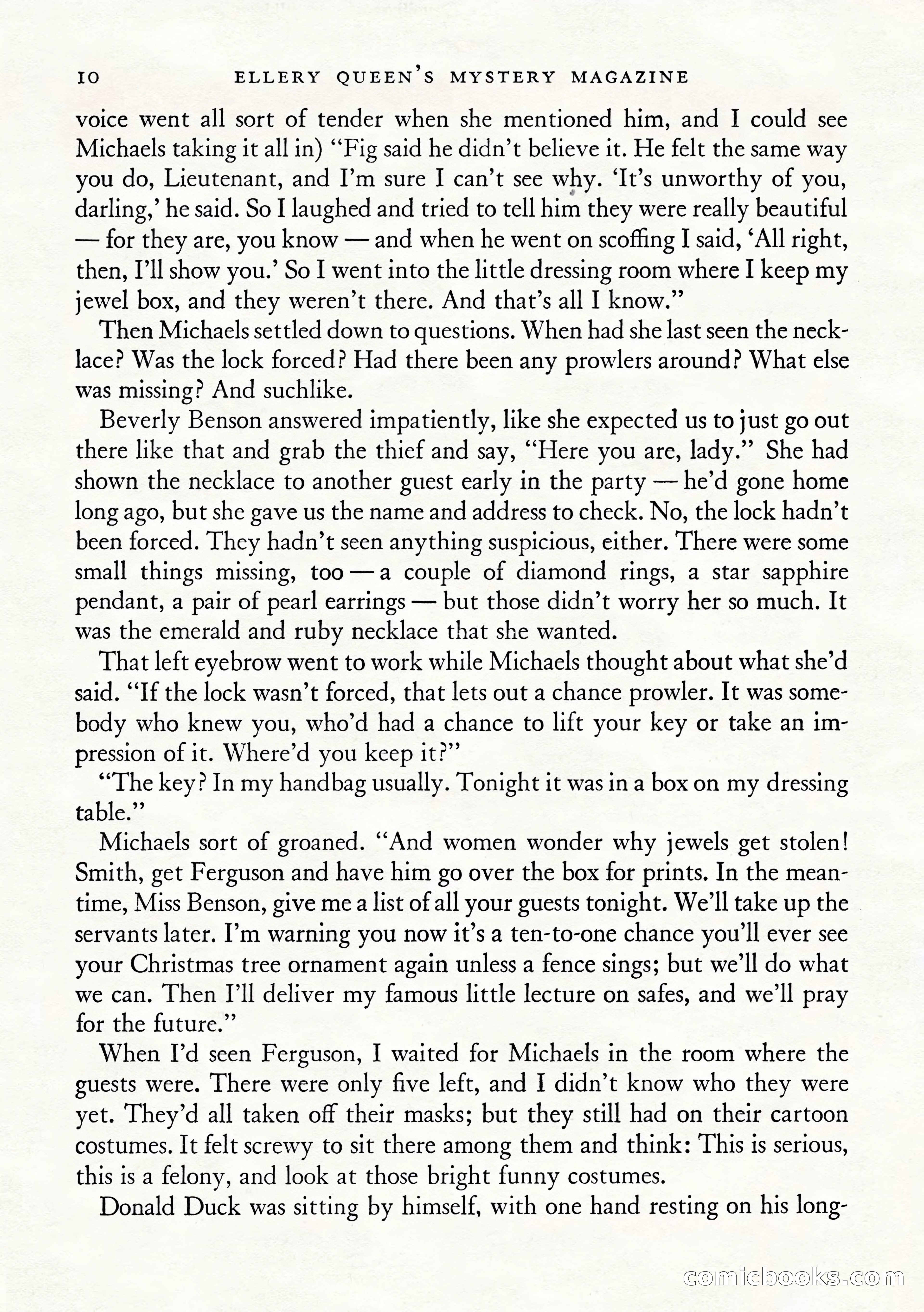 Ellery Queen's Mystery Magazine, January 1943 — page 12 of 132