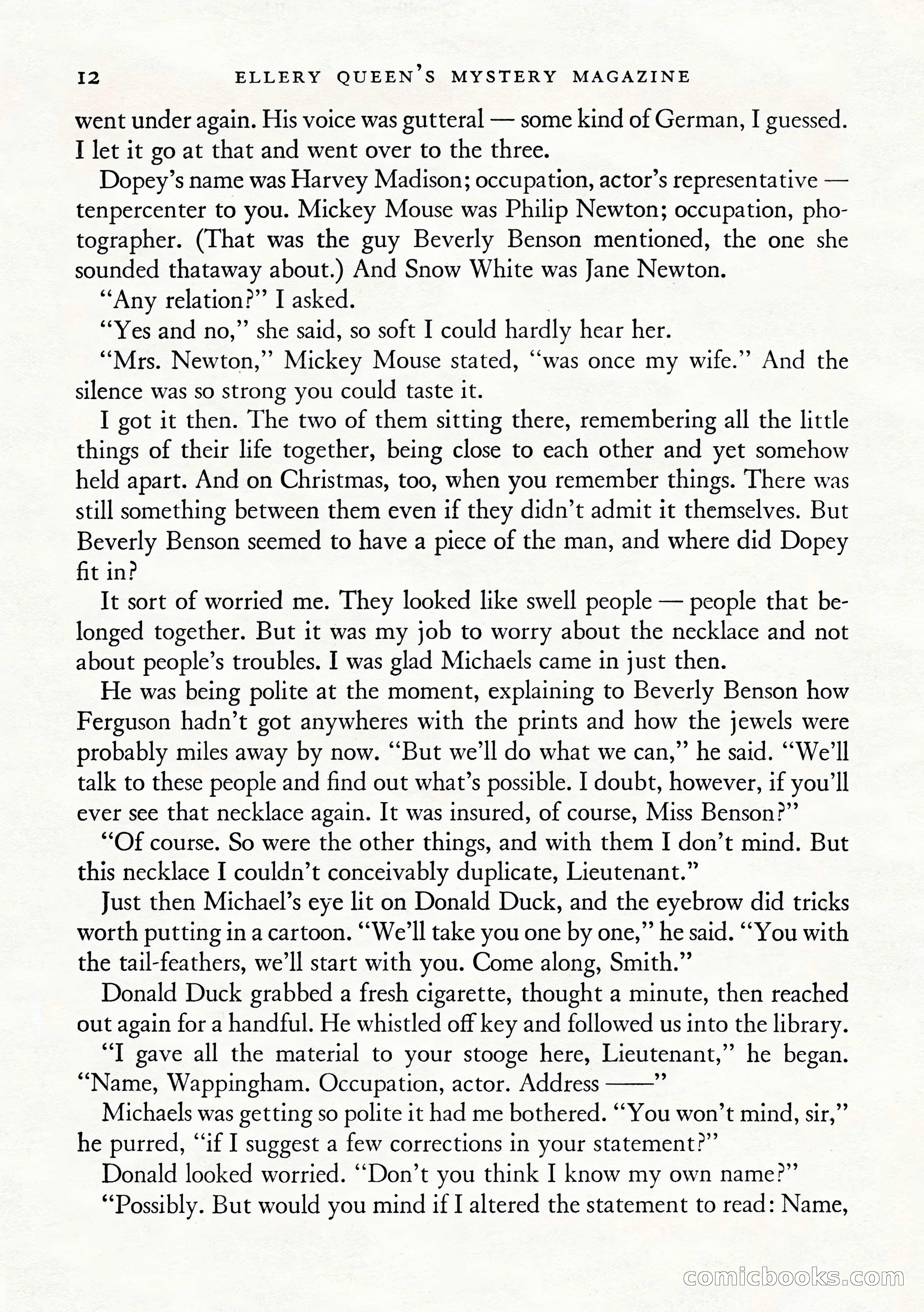 Ellery Queen's Mystery Magazine, January 1943 — page 14 of 132