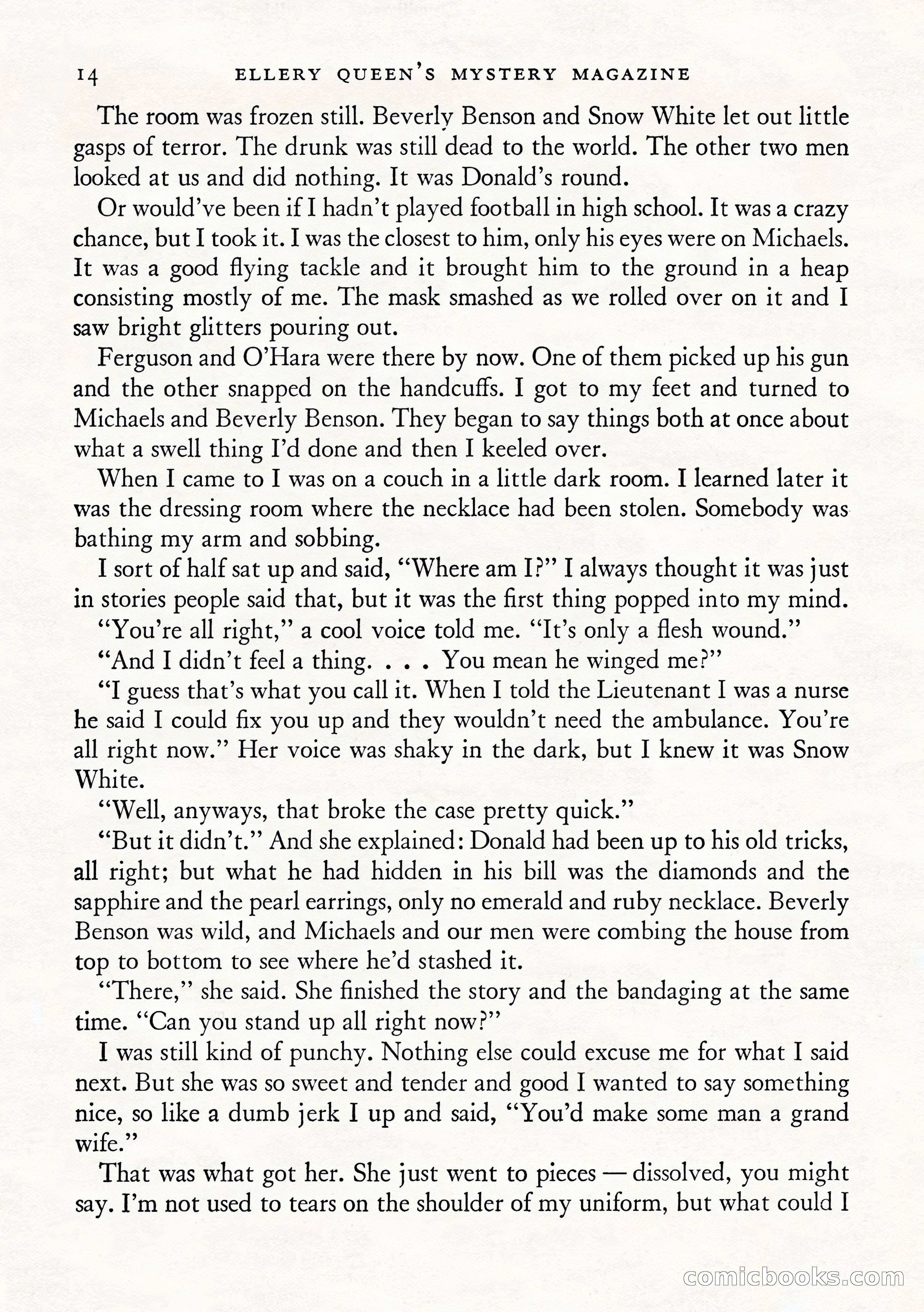 Ellery Queen's Mystery Magazine, January 1943 — page 16 of 132