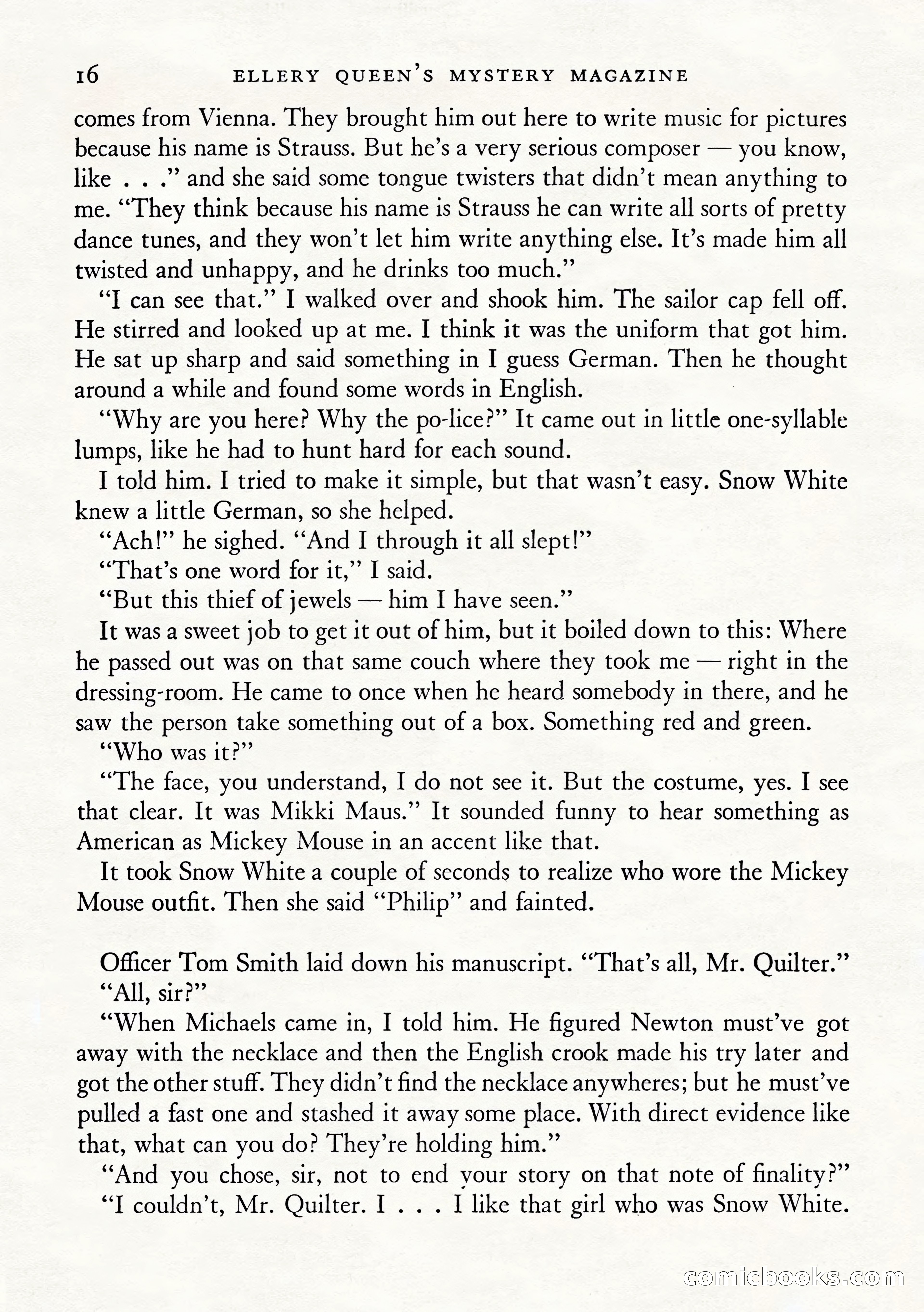Ellery Queen's Mystery Magazine, January 1943 — page 18 of 132