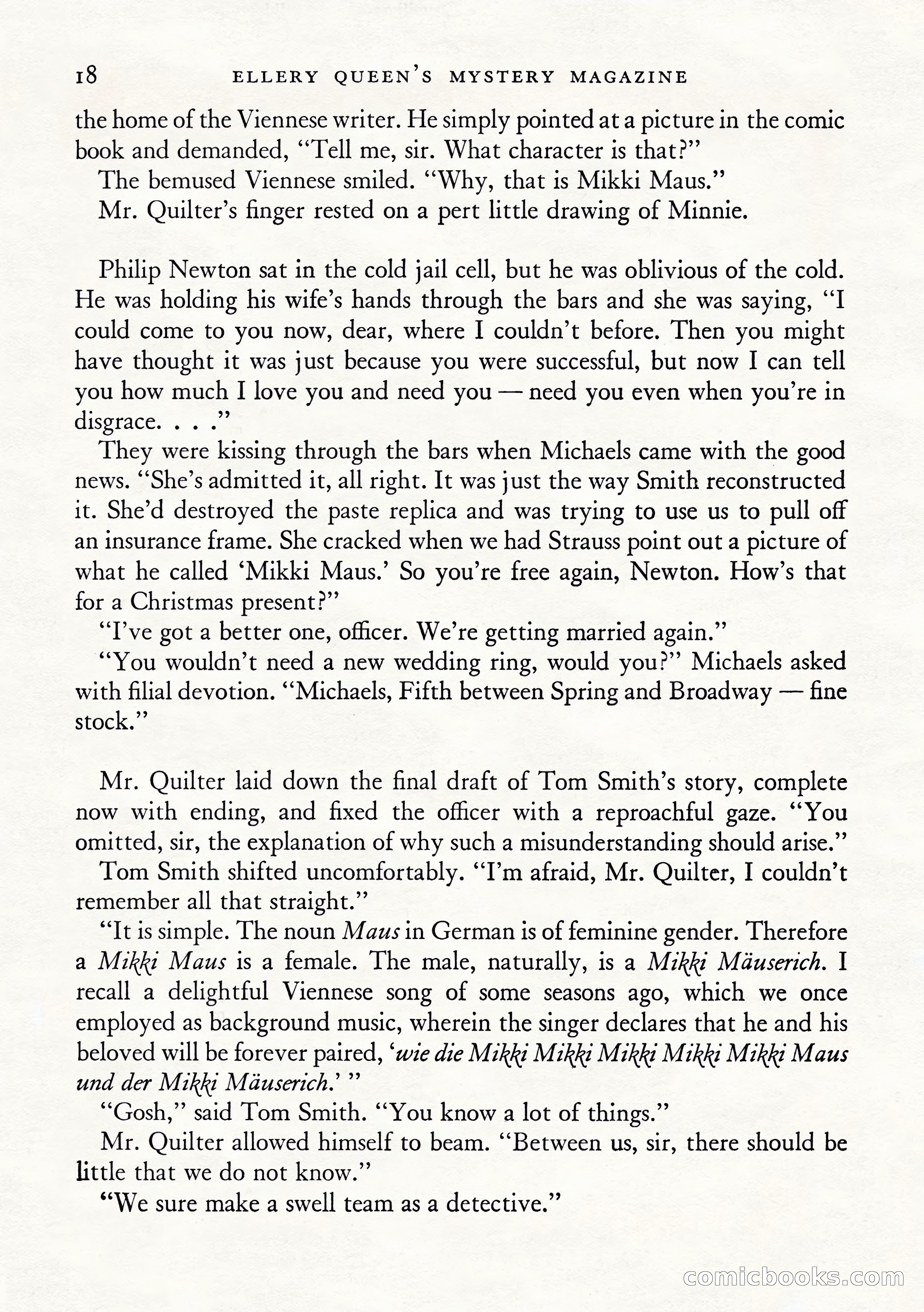 Ellery Queen's Mystery Magazine, January 1943 — page 20 of 132