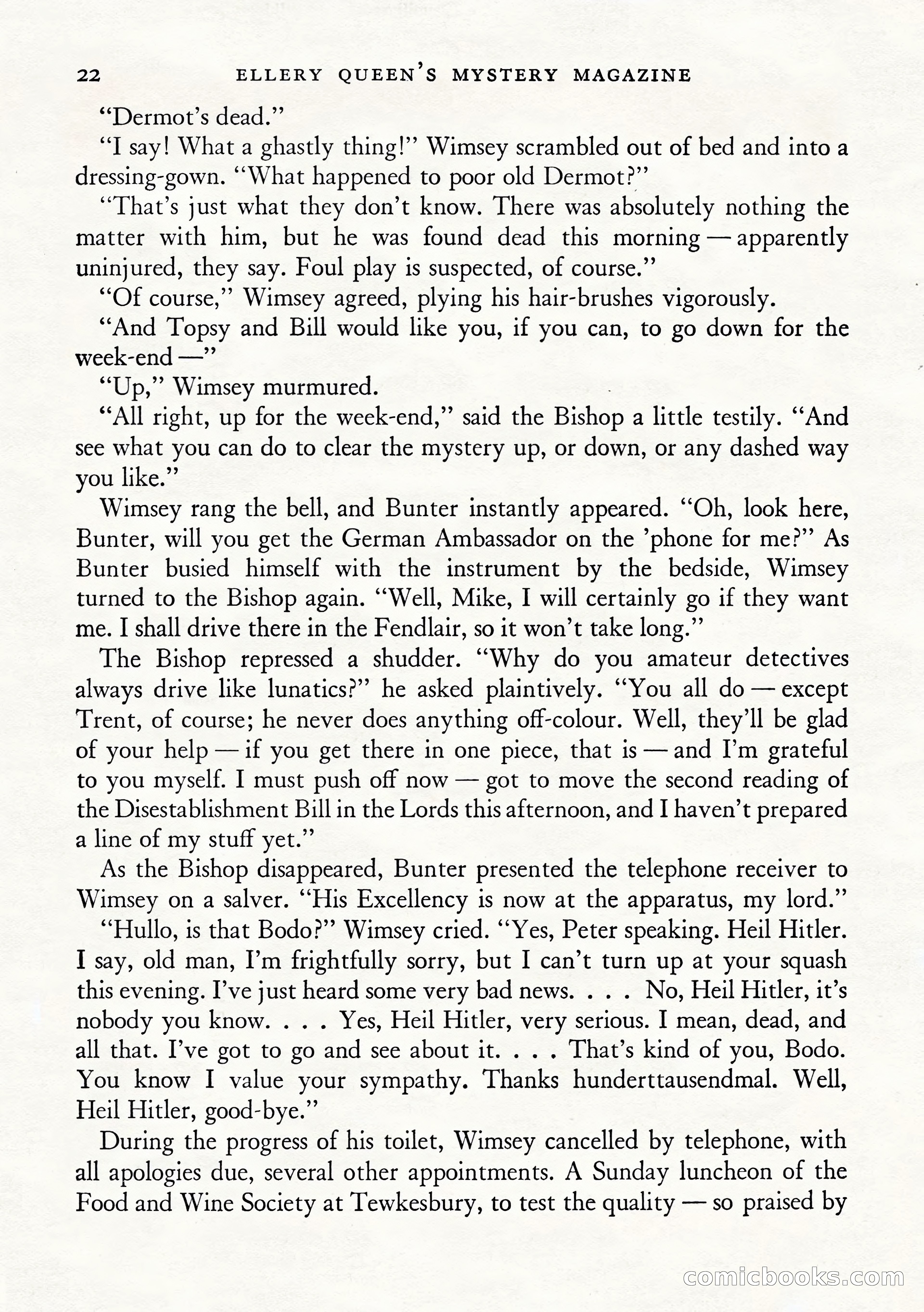 Ellery Queen's Mystery Magazine, January 1943 — page 24 of 132