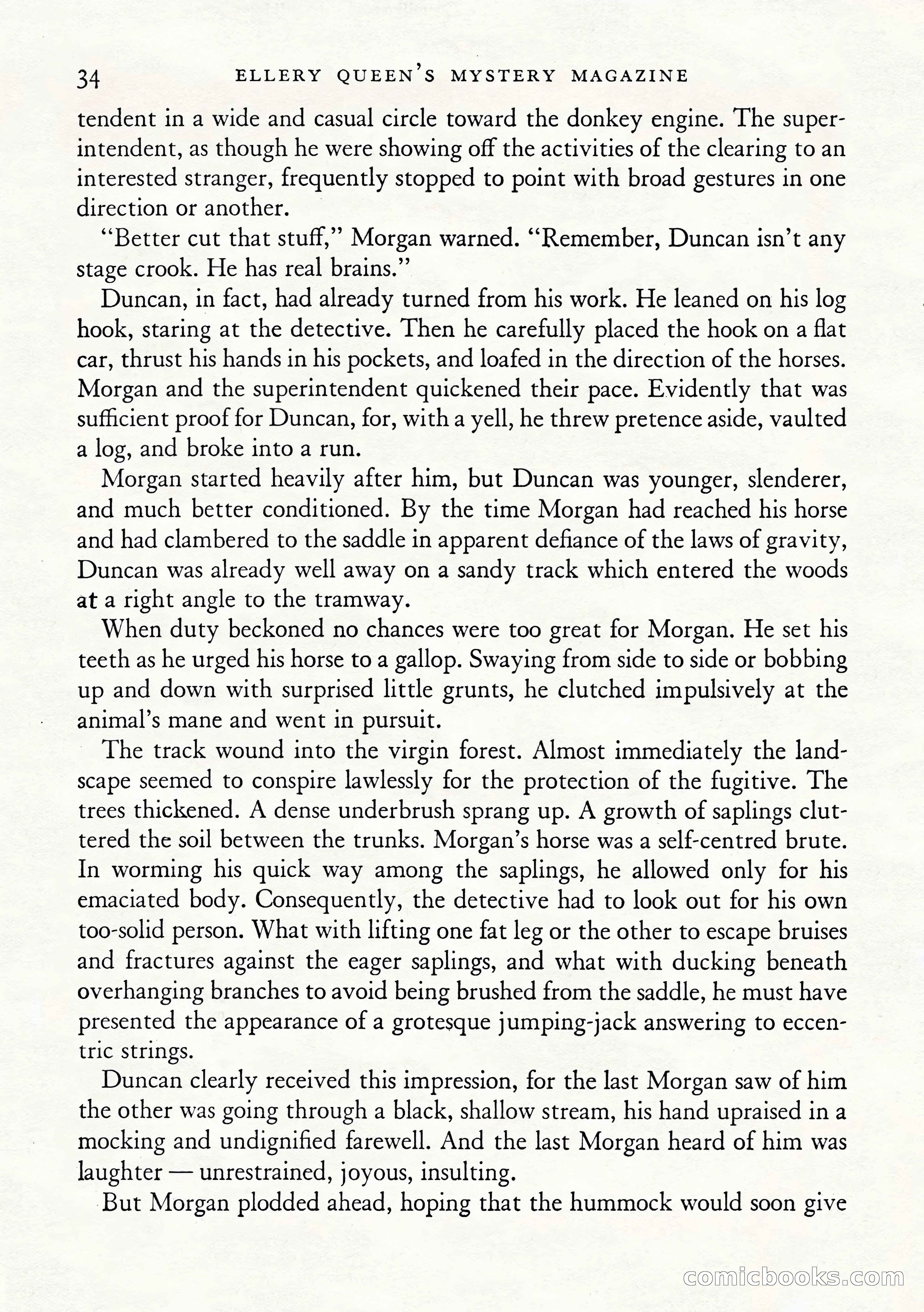 Ellery Queen's Mystery Magazine, January 1943 — page 36 of 132