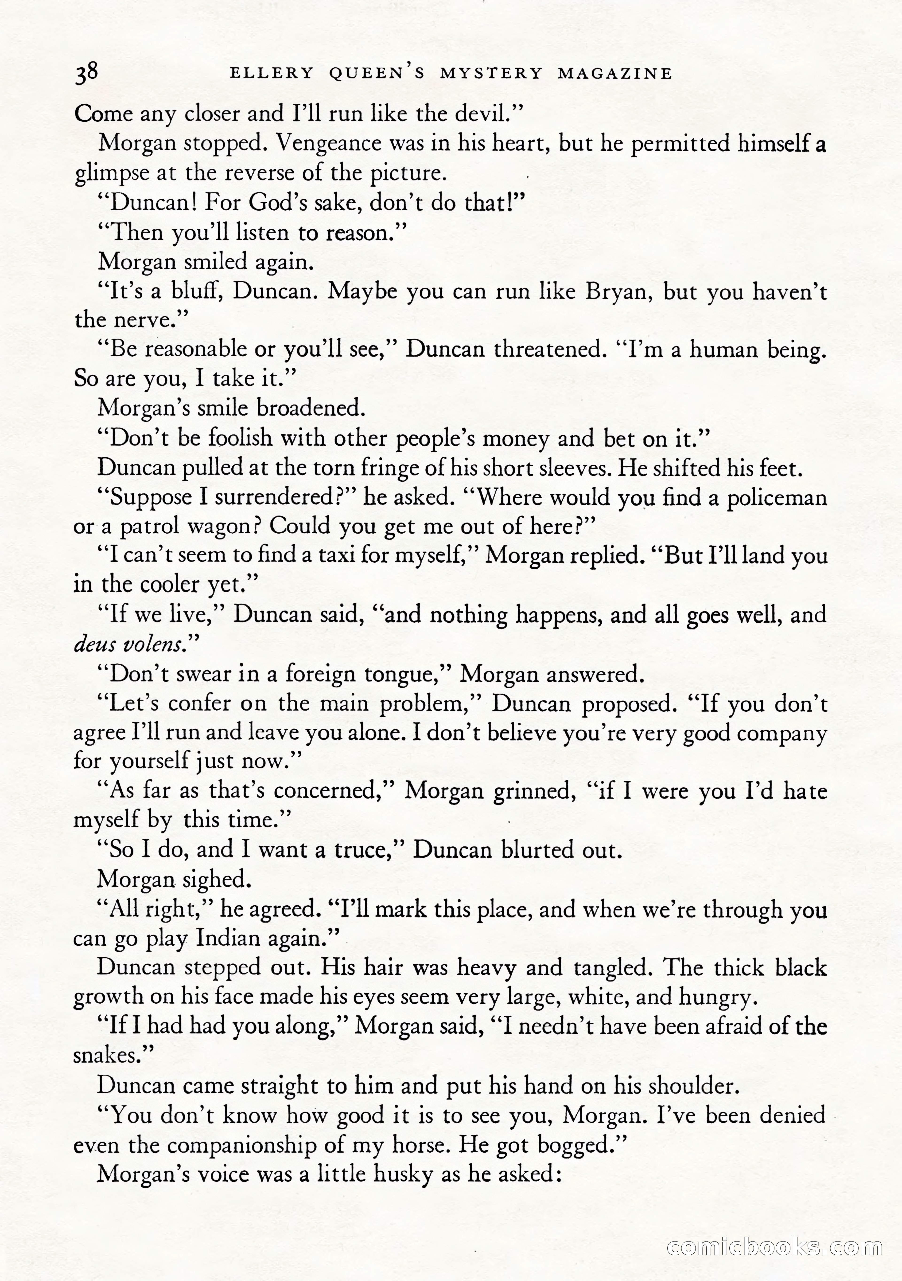 Ellery Queen's Mystery Magazine, January 1943 — page 40 of 132