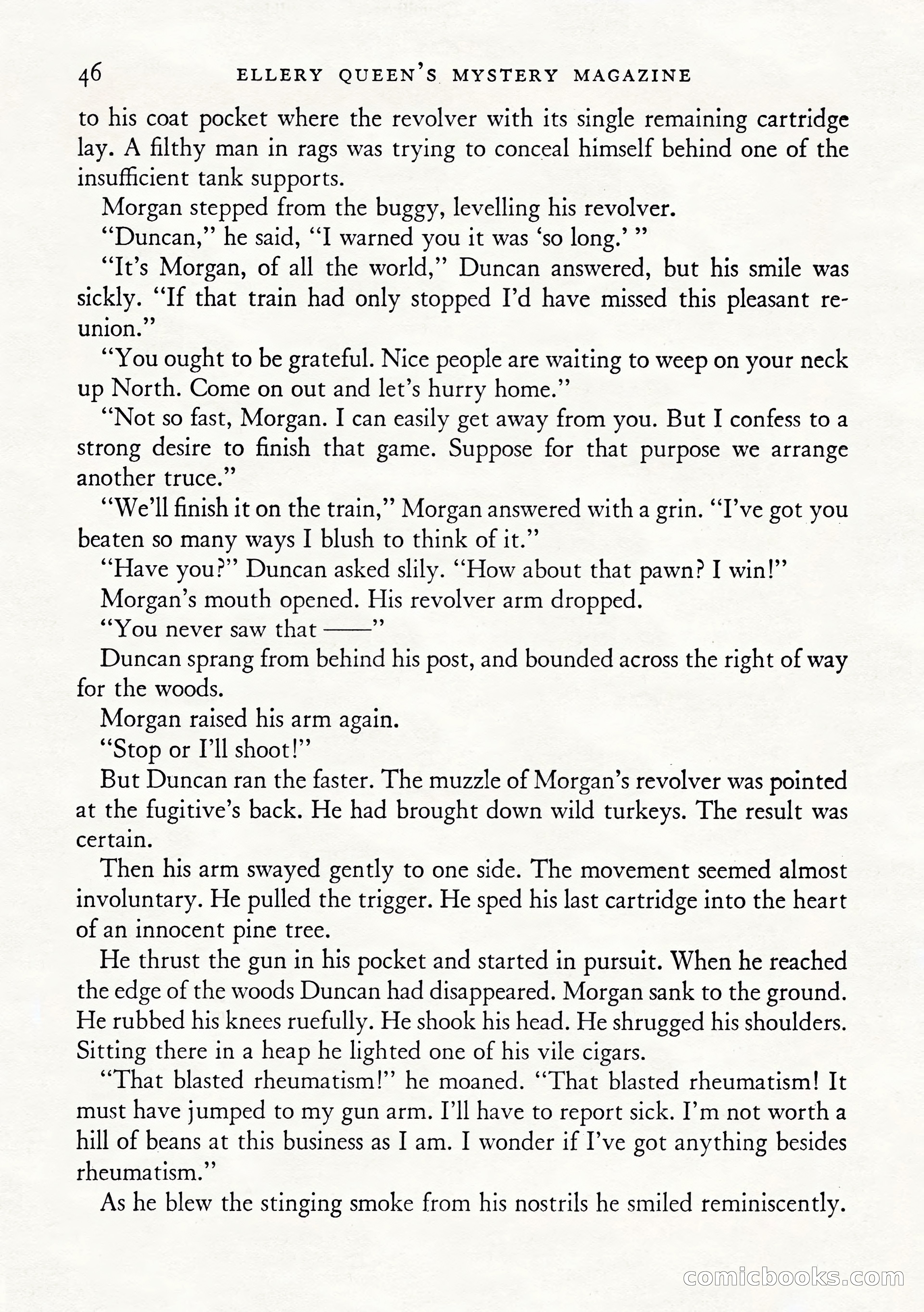 Ellery Queen's Mystery Magazine, January 1943 — page 48 of 132