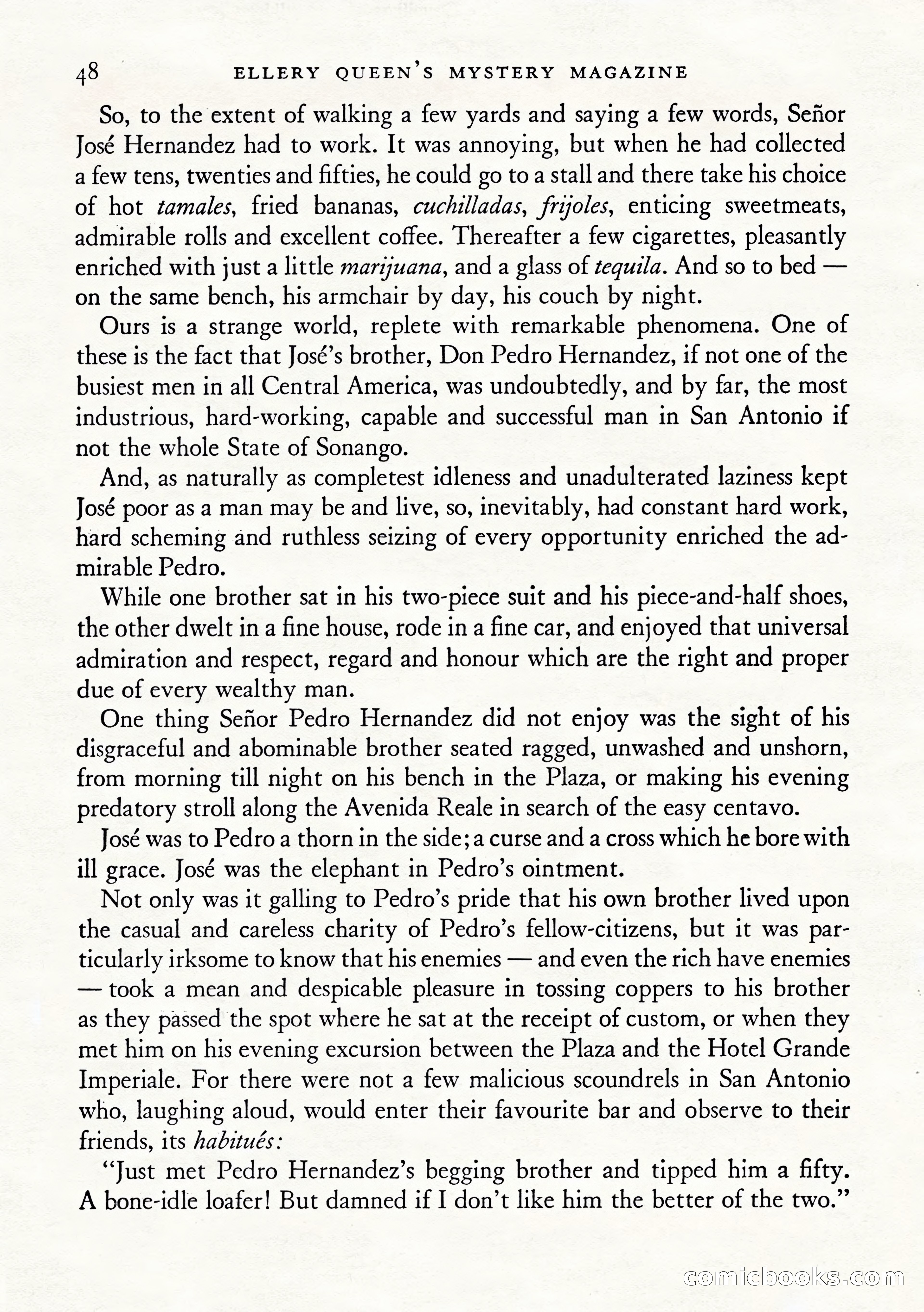Ellery Queen's Mystery Magazine, January 1943 — page 50 of 132