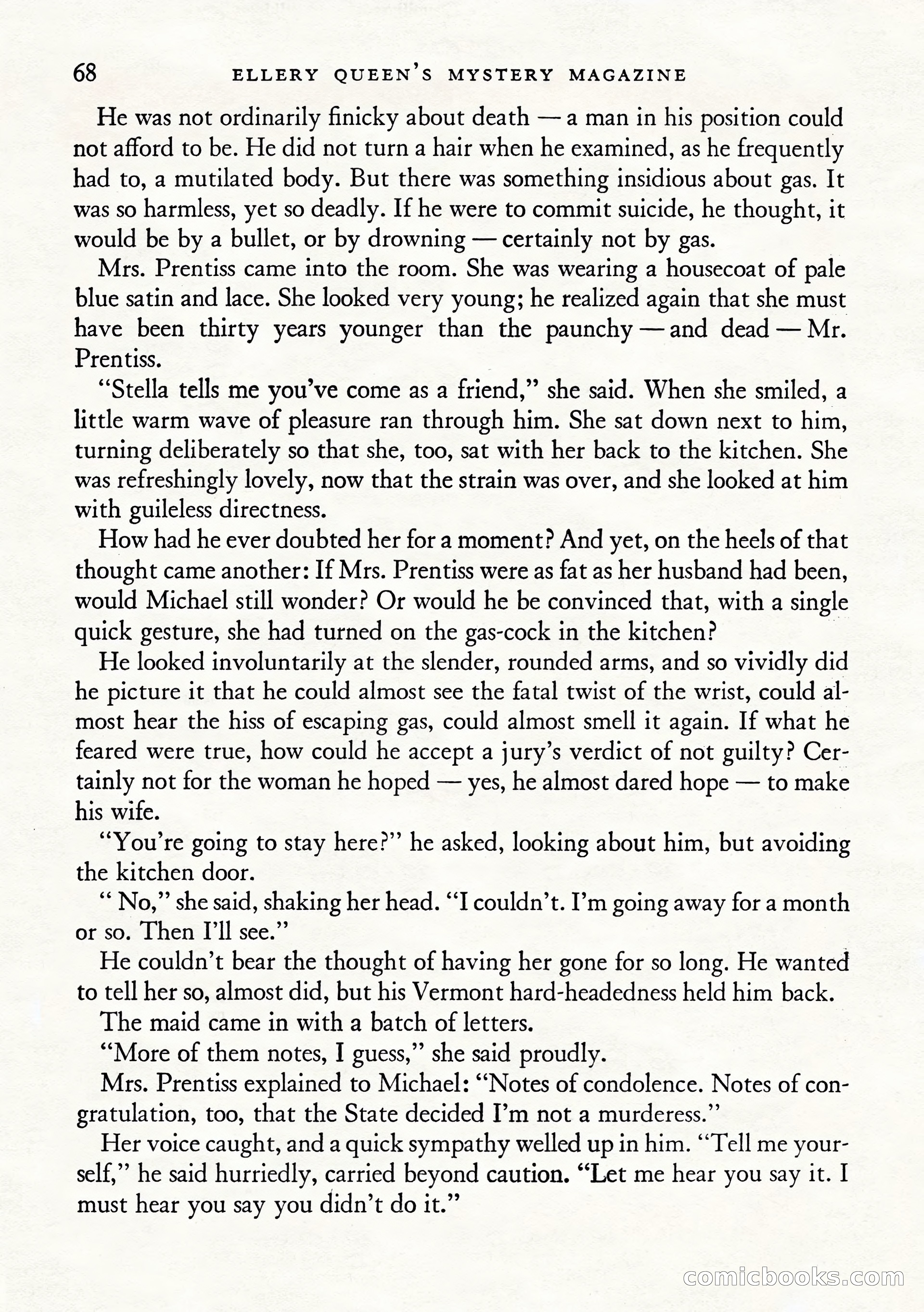 Ellery Queen's Mystery Magazine, January 1943 — page 70 of 132
