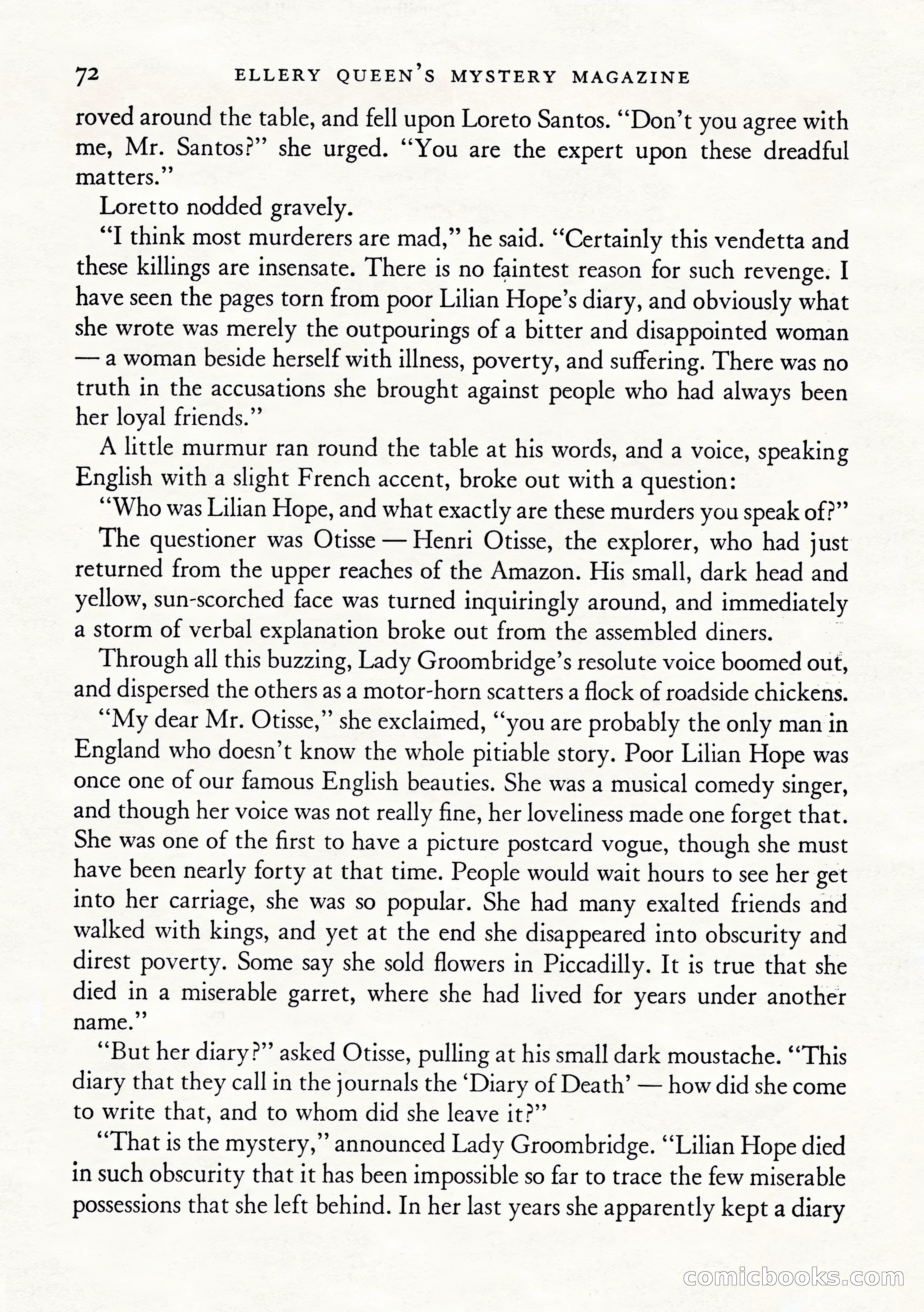 Ellery Queen's Mystery Magazine, January 1943 — page 74 of 132