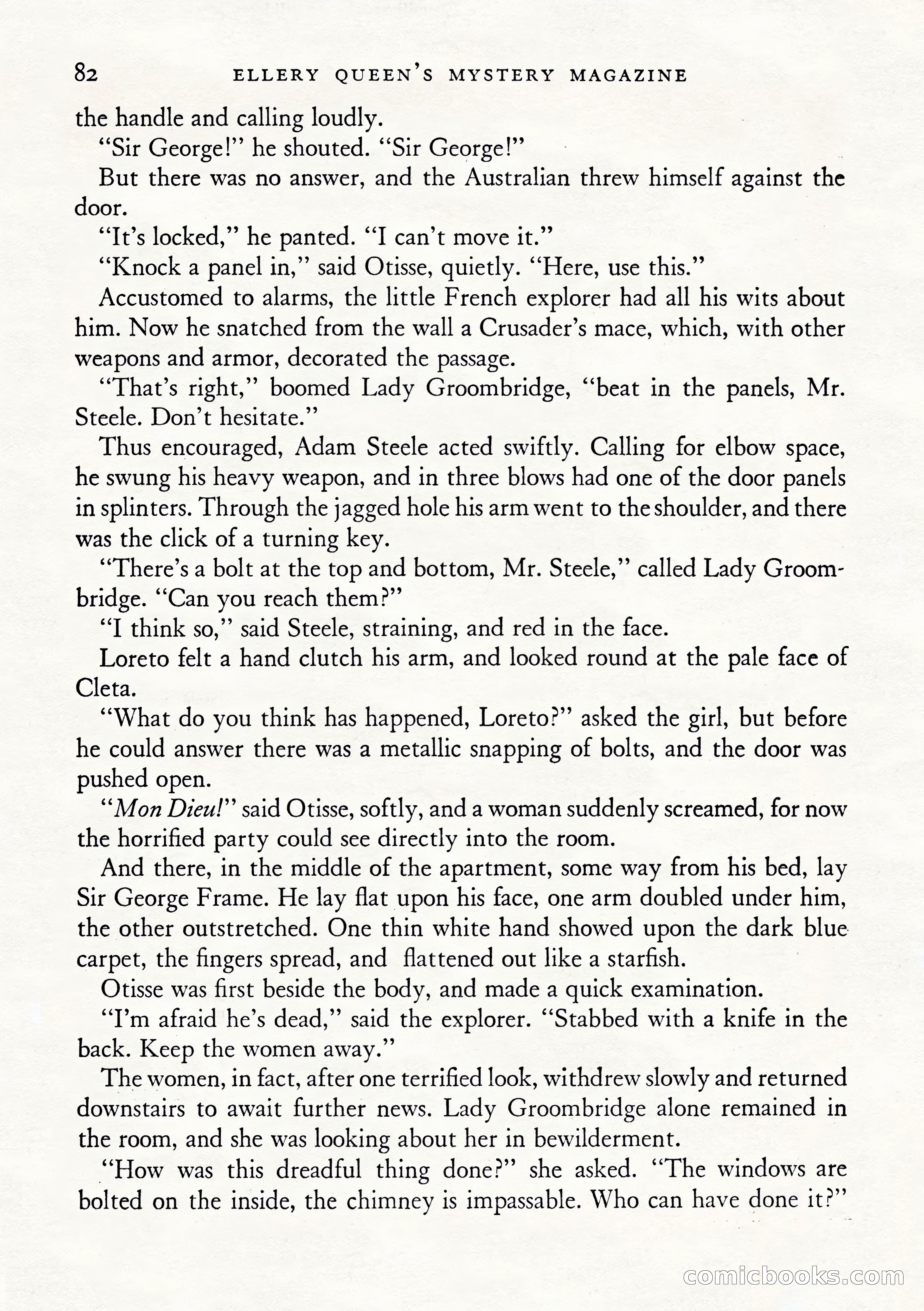 Ellery Queen's Mystery Magazine, January 1943 — page 84 of 132