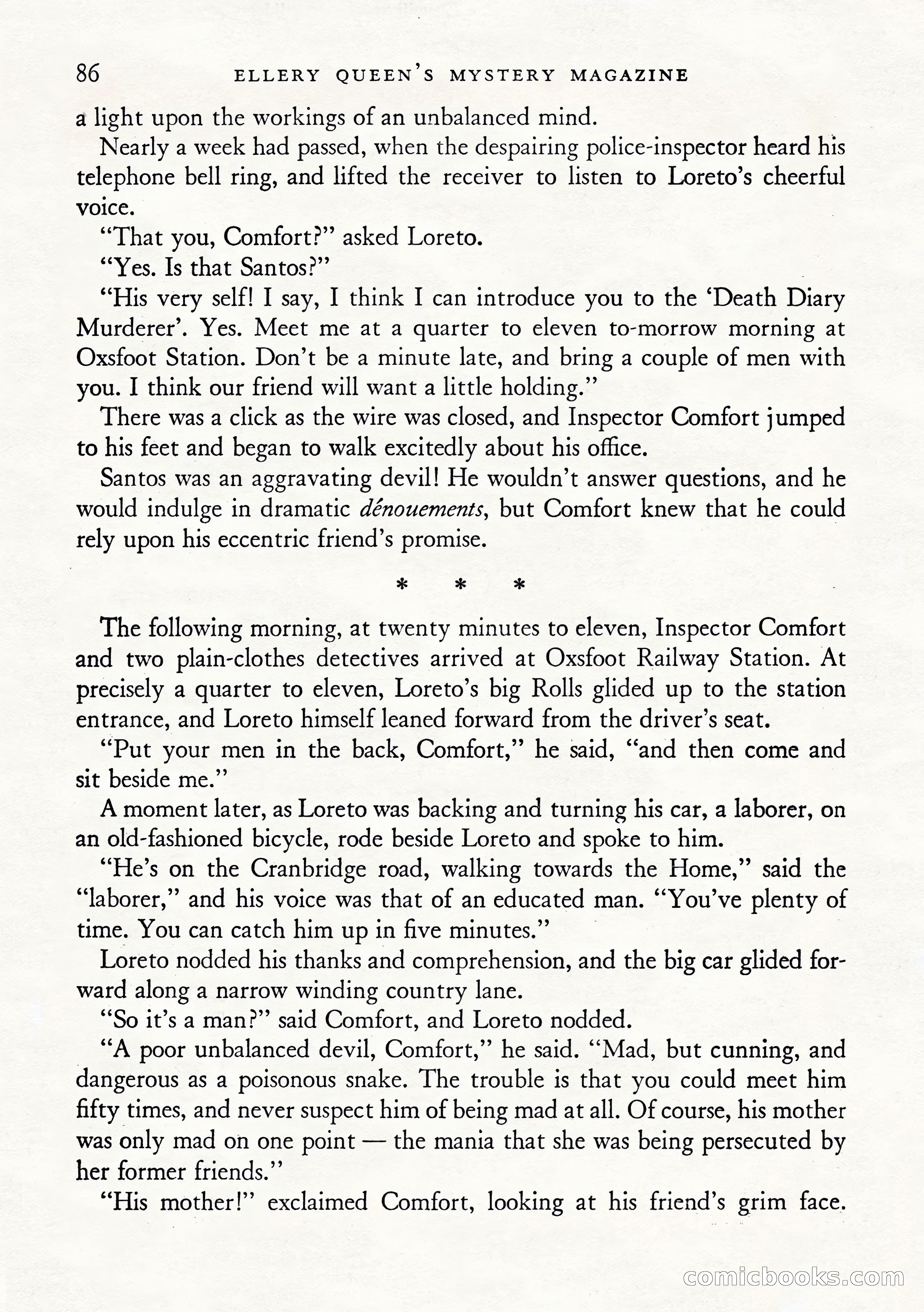 Ellery Queen's Mystery Magazine, January 1943 — page 88 of 132