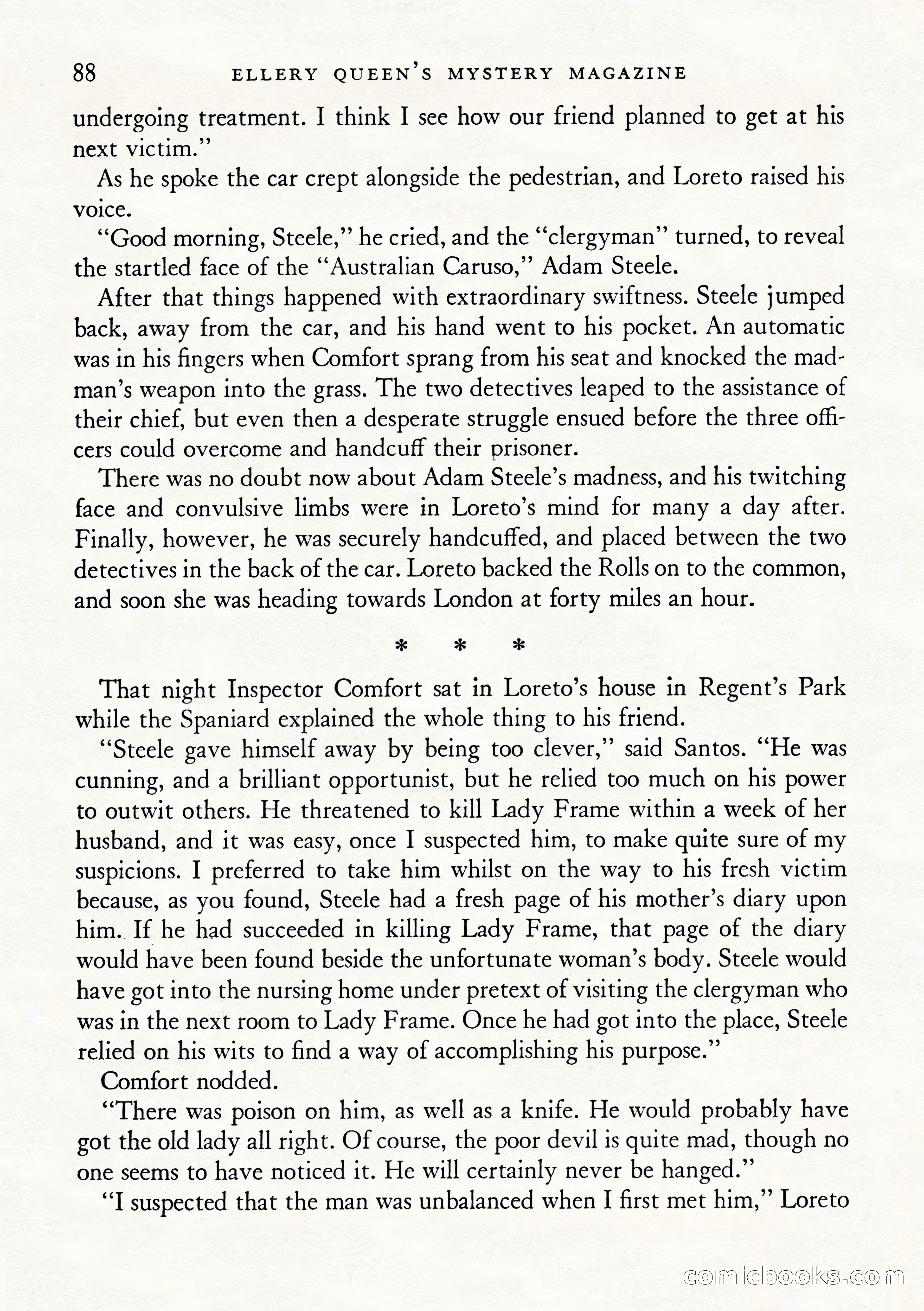 Ellery Queen's Mystery Magazine, January 1943 — page 90 of 132
