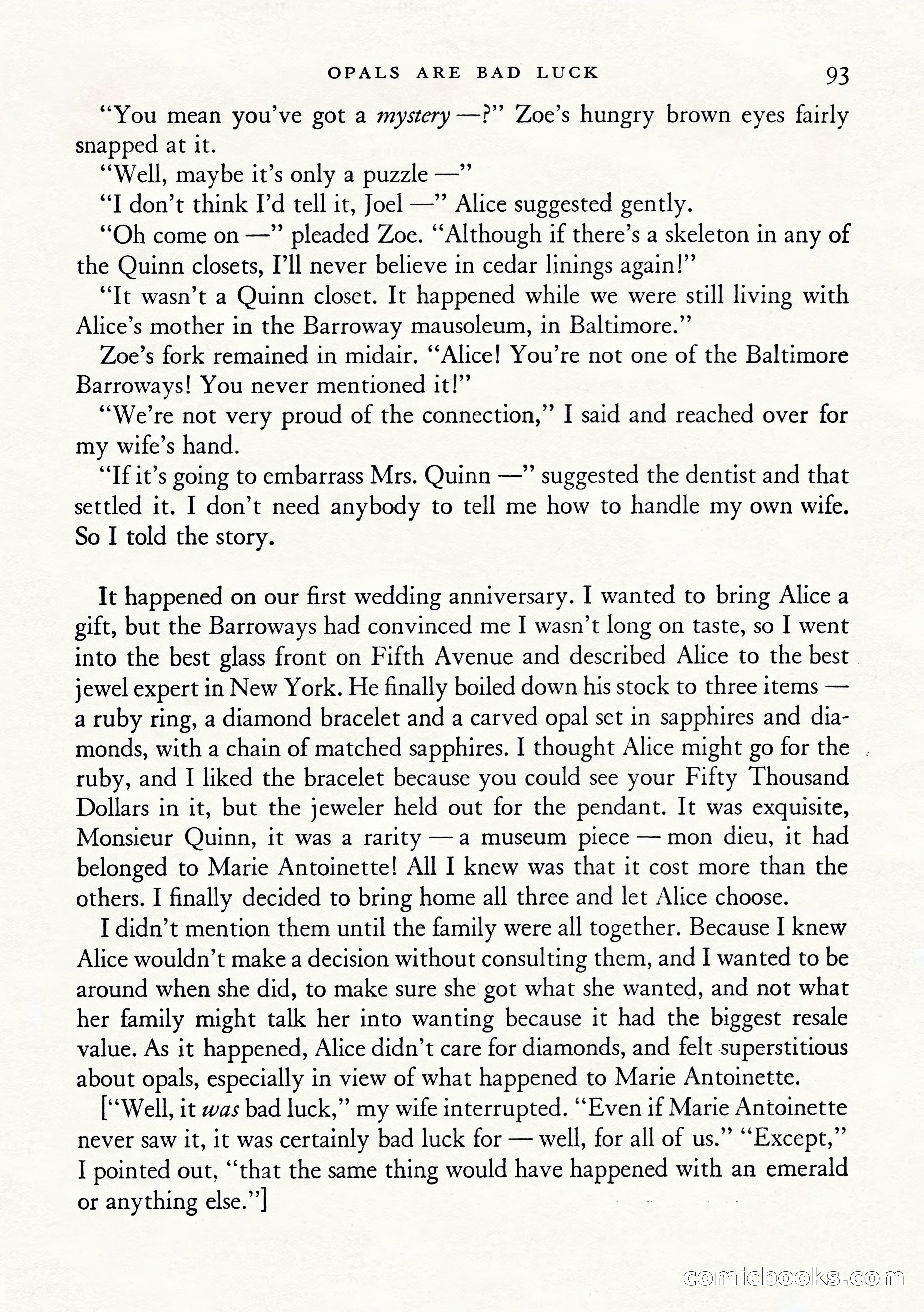 Ellery Queen's Mystery Magazine, January 1943 — page 95 of 132