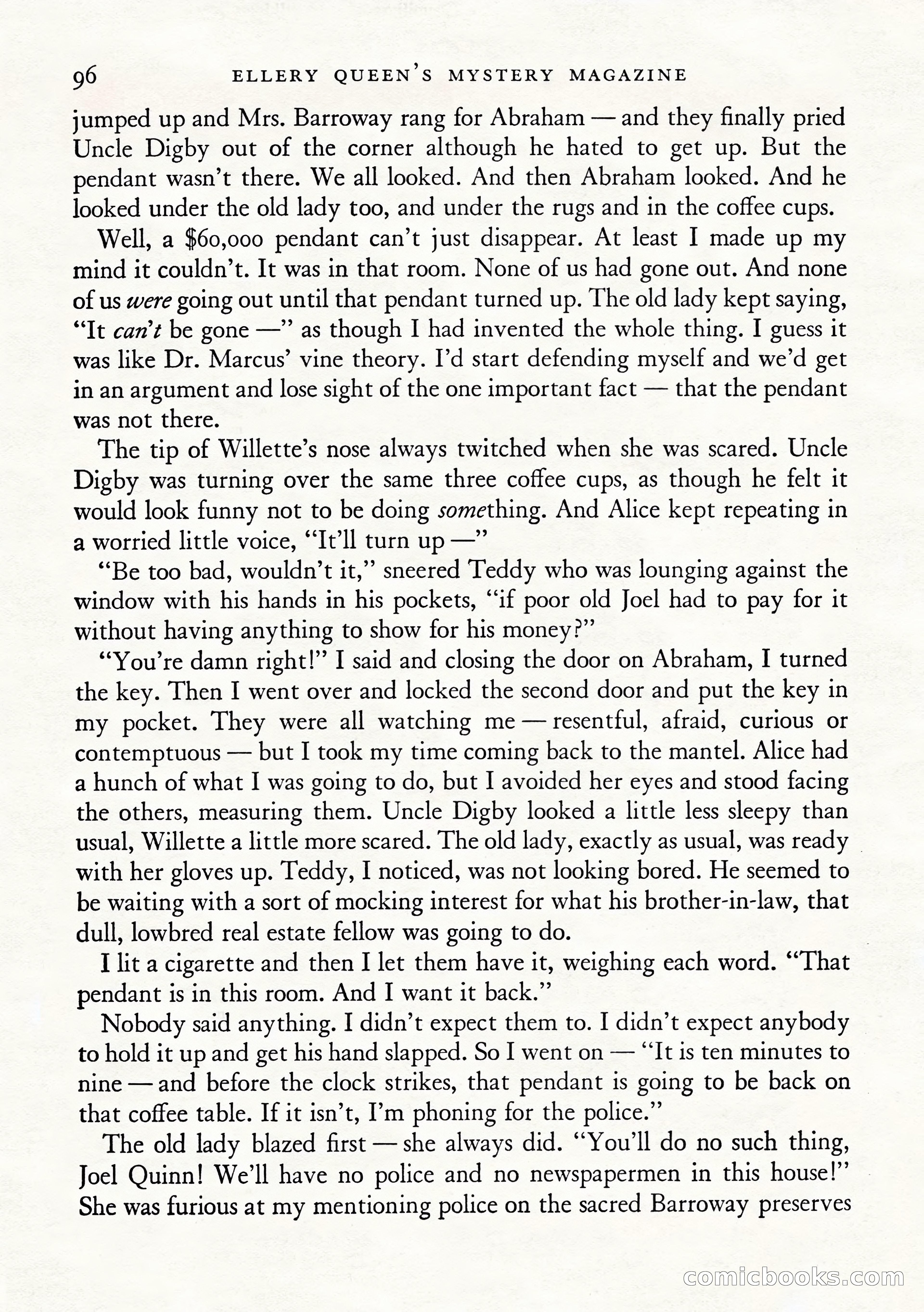Ellery Queen's Mystery Magazine, January 1943 — page 98 of 132