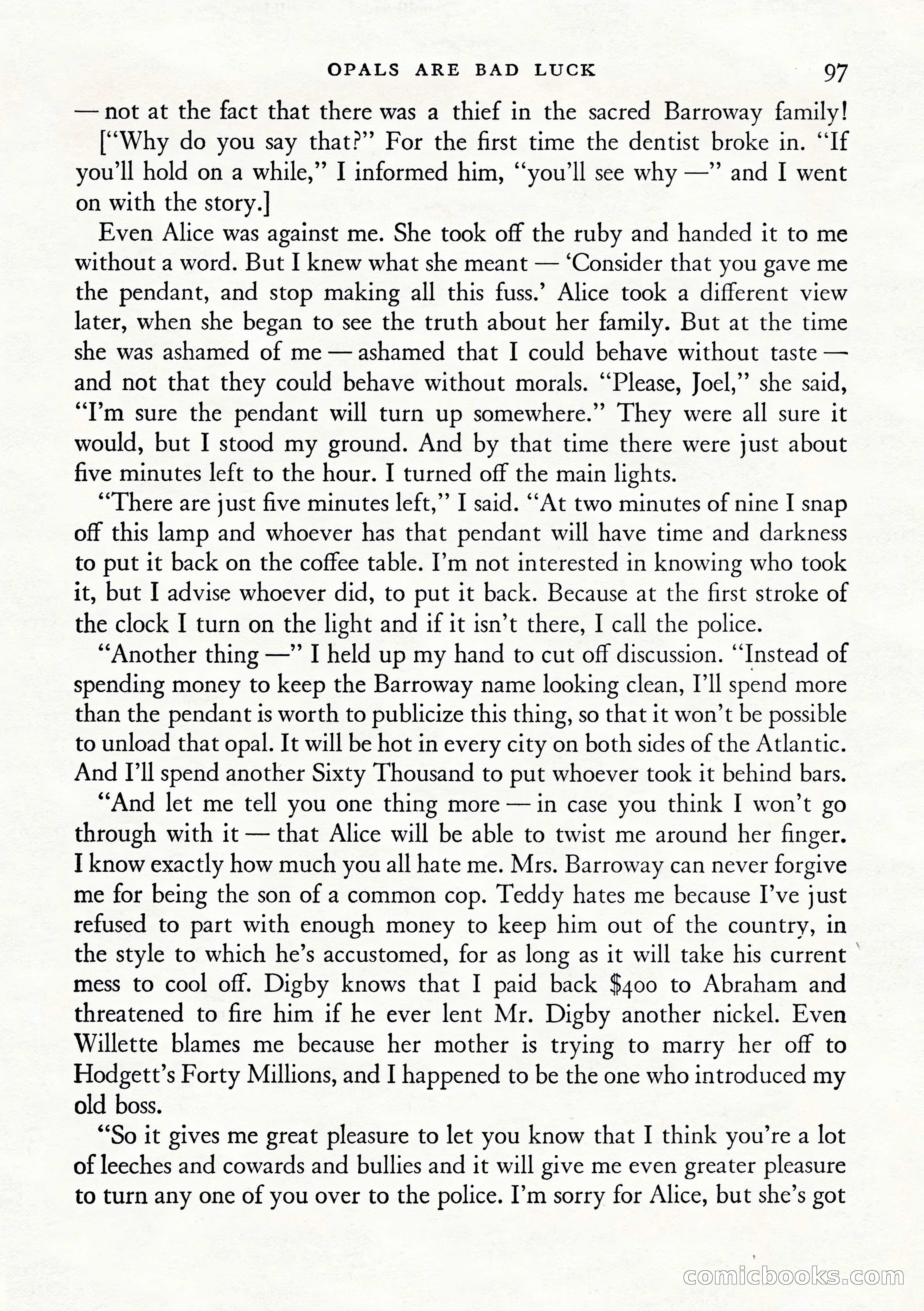 Ellery Queen's Mystery Magazine, January 1943 — page 99 of 132