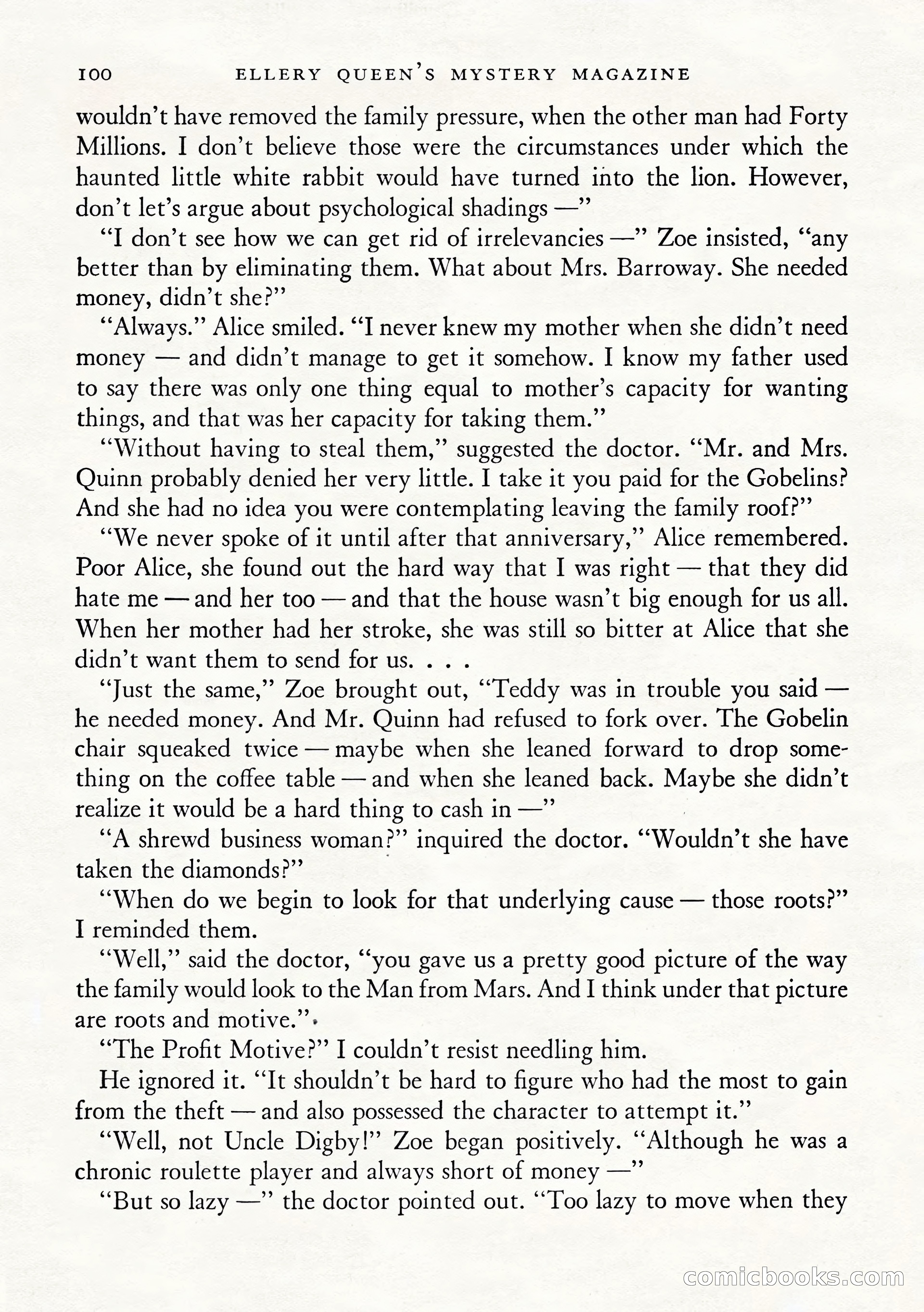 Ellery Queen's Mystery Magazine, January 1943 — page 102 of 132