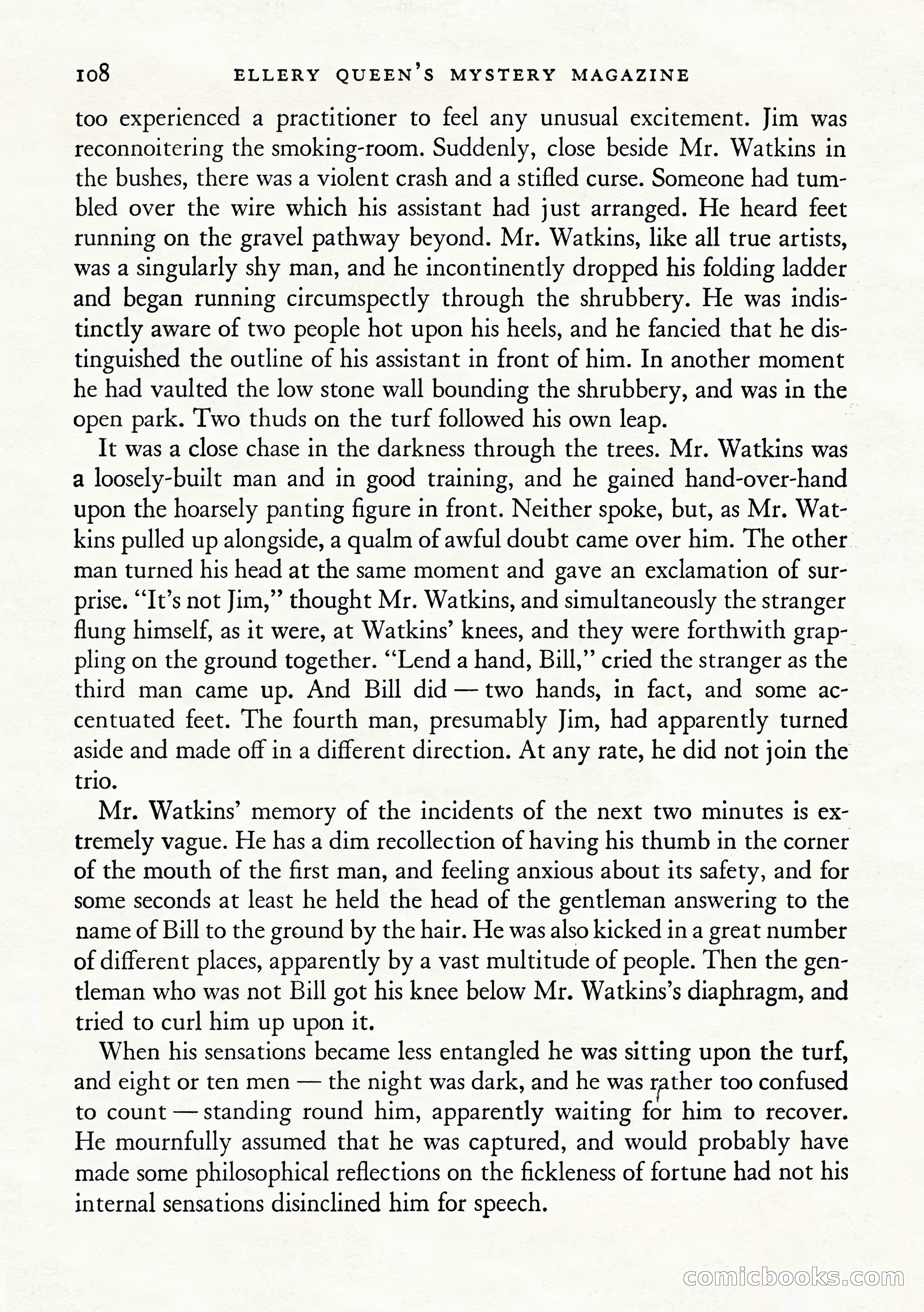 Ellery Queen's Mystery Magazine, January 1943 — page 110 of 132