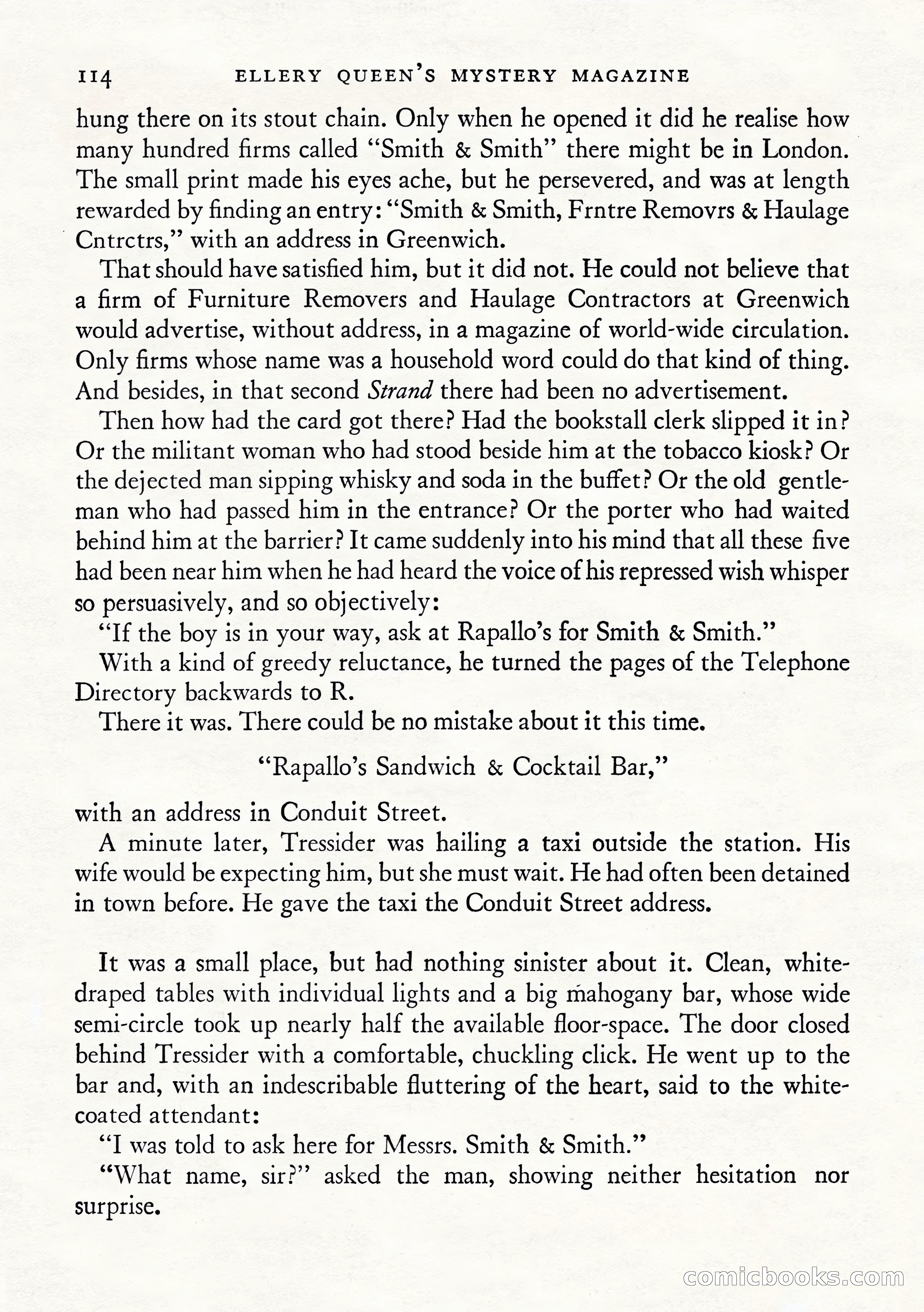Ellery Queen's Mystery Magazine, January 1943 — page 116 of 132