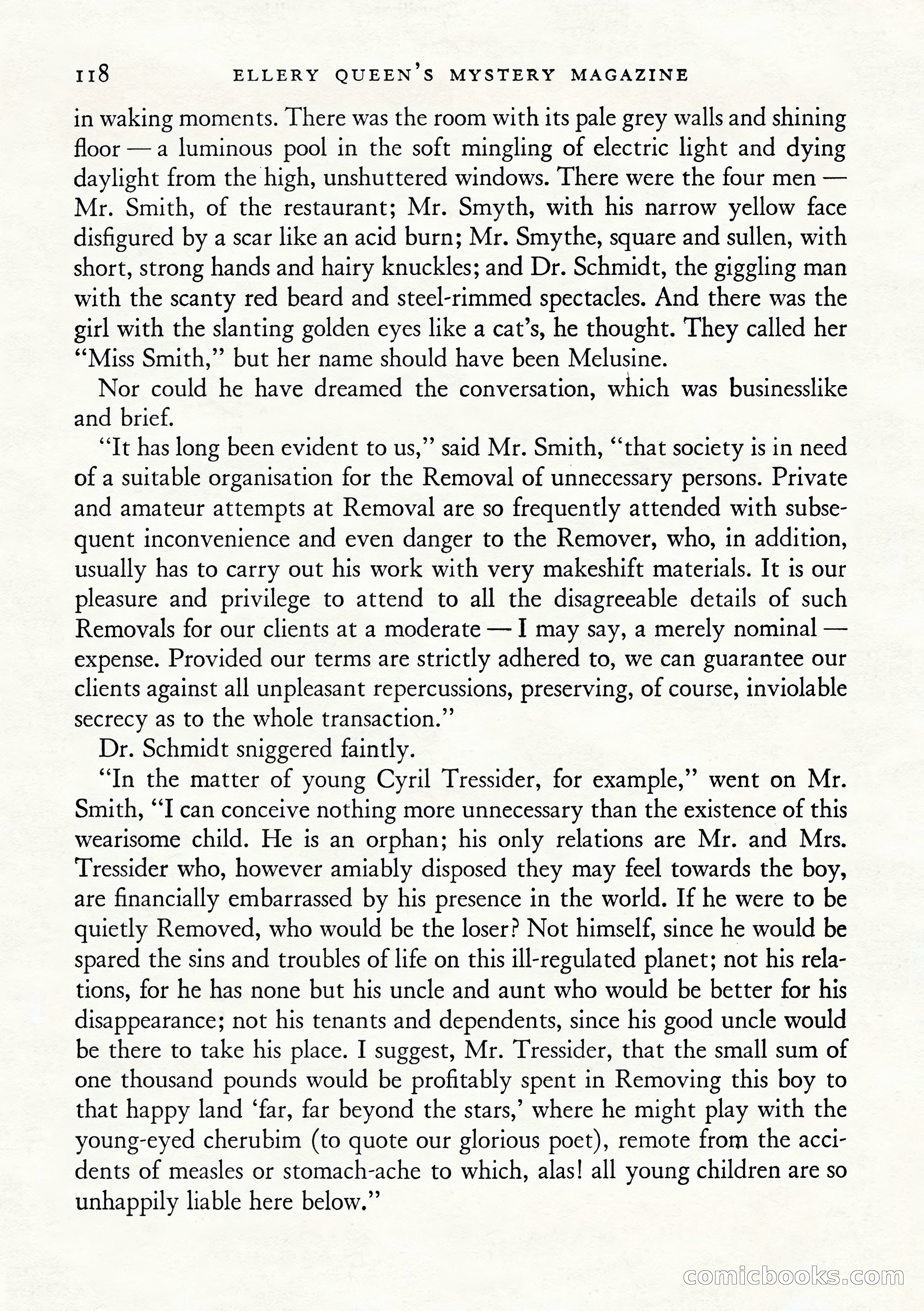 Ellery Queen's Mystery Magazine, January 1943 — page 120 of 132