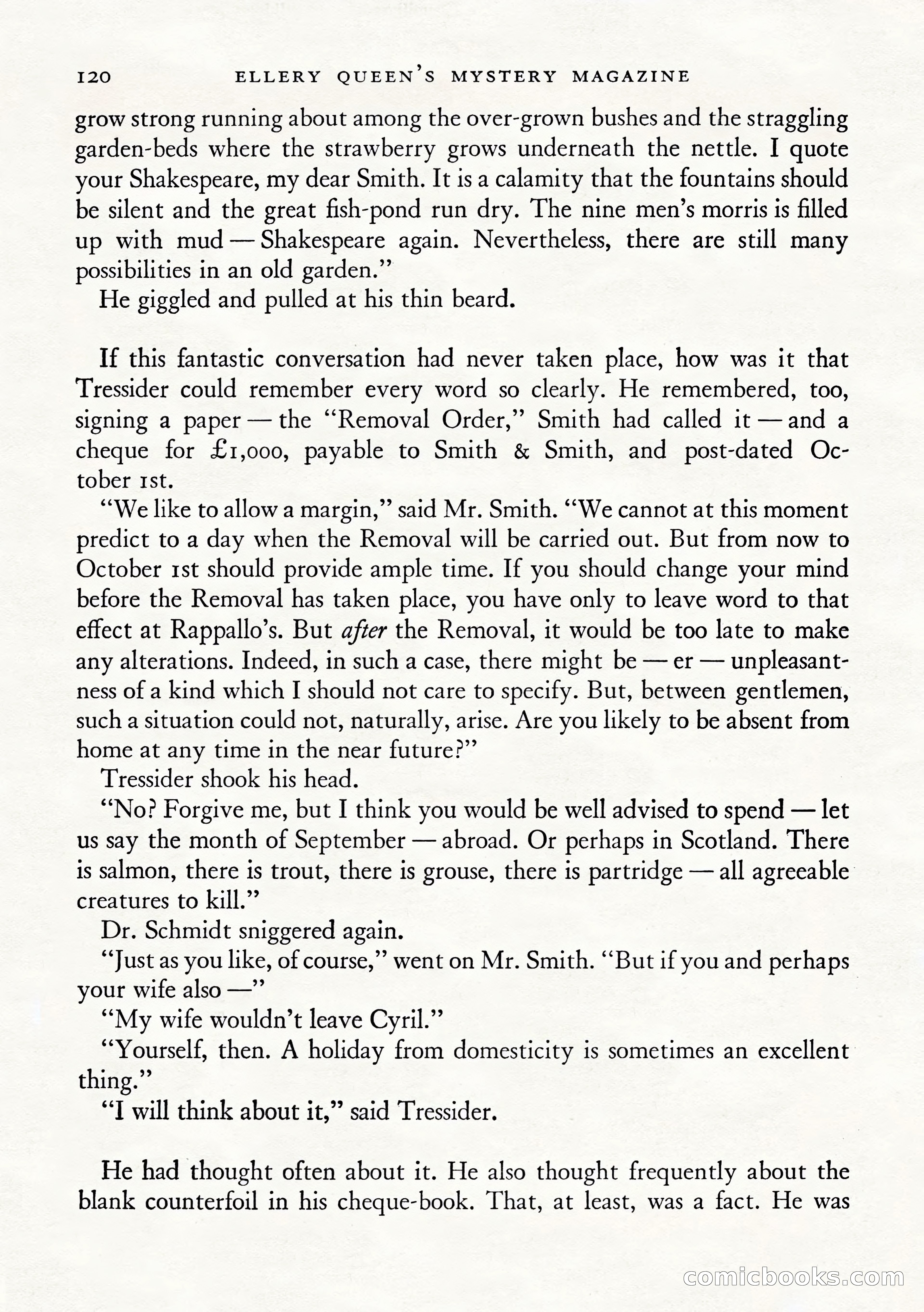 Ellery Queen's Mystery Magazine, January 1943 — page 122 of 132