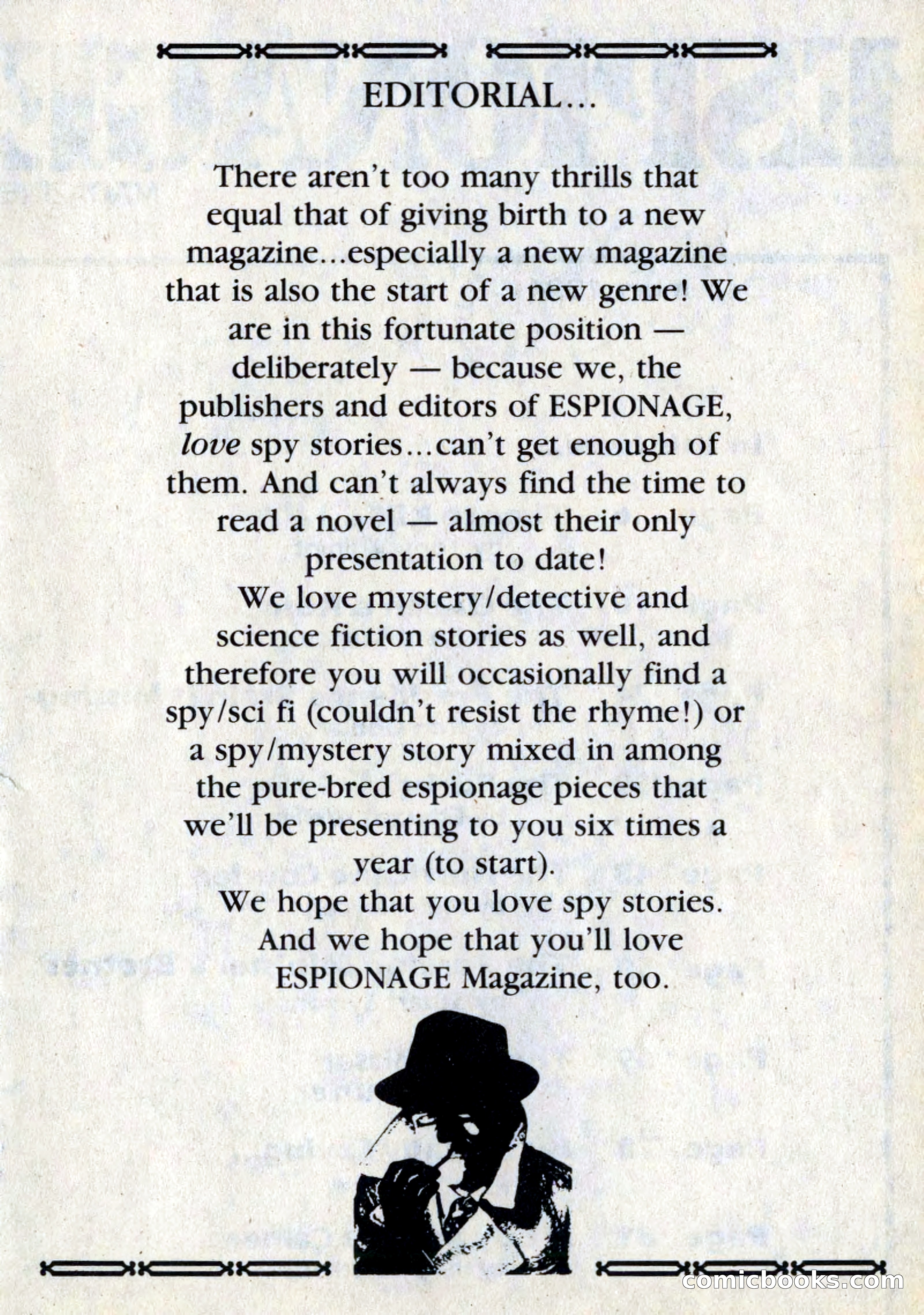 Espionage Magazine, Vol. 1, No. 1 — page 3 of 164