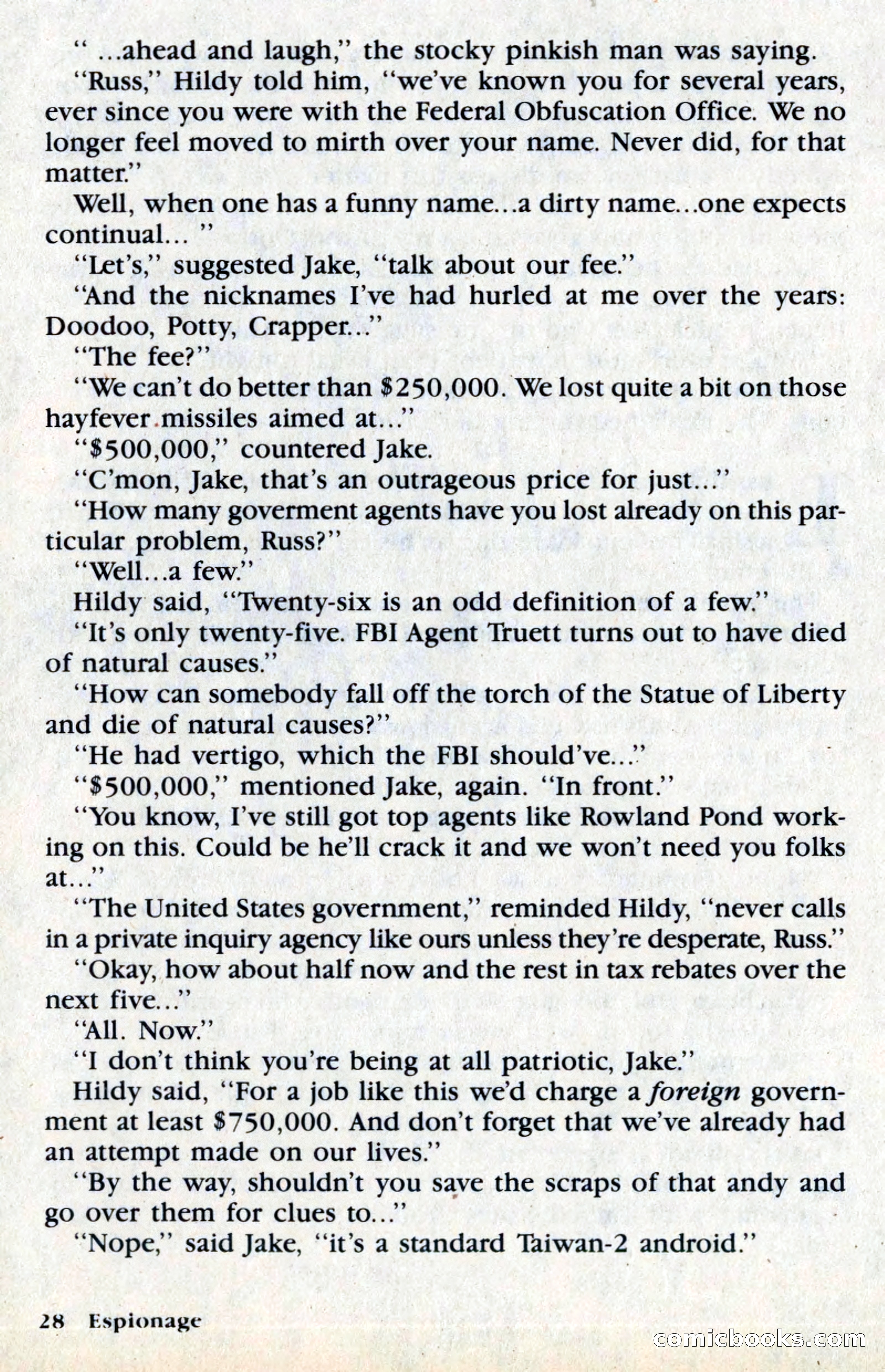 Espionage Magazine, Vol. 1, No. 1 — page 28 of 164