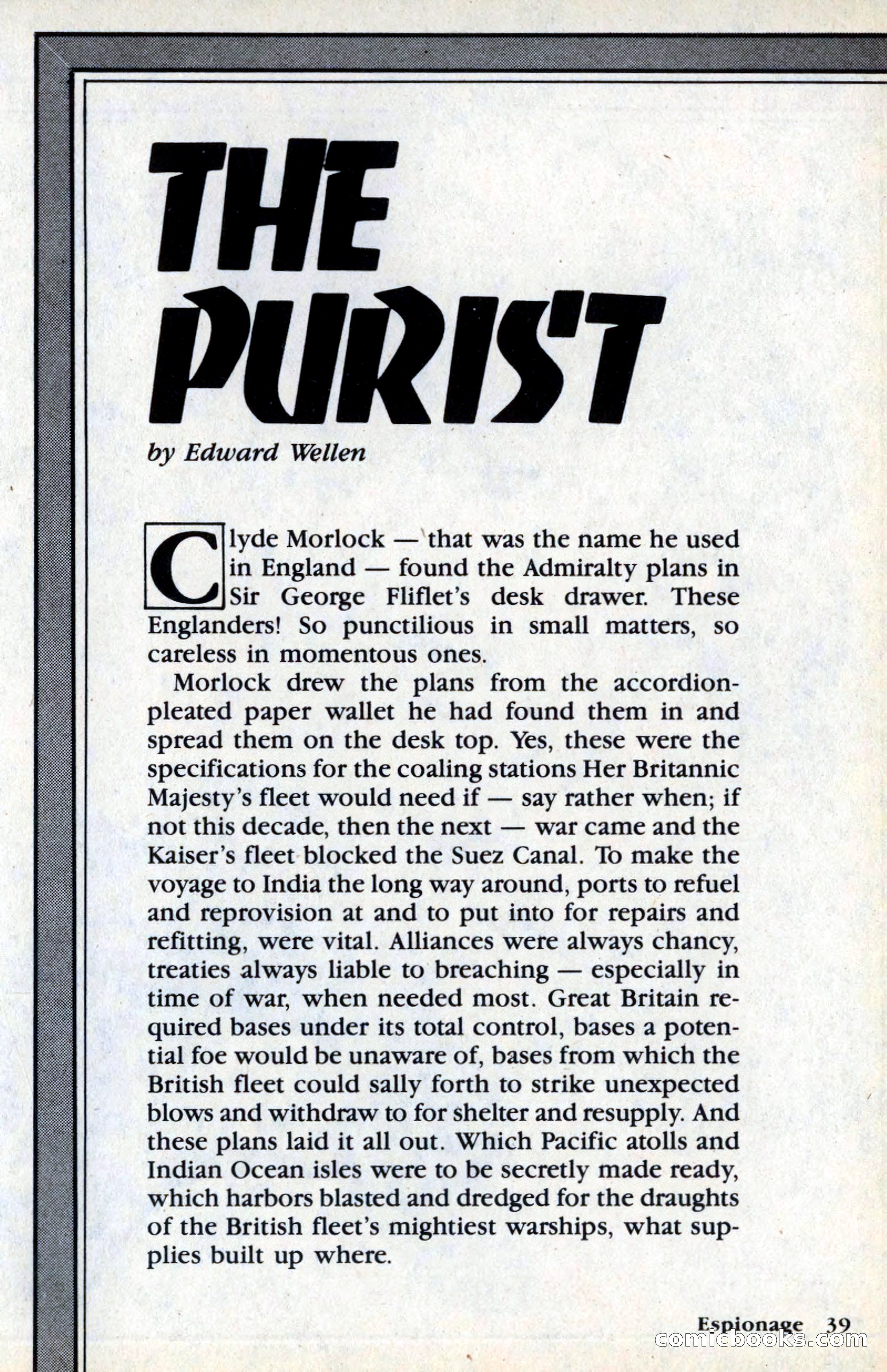 Espionage Magazine, Vol. 1, No. 1 — page 39 of 164