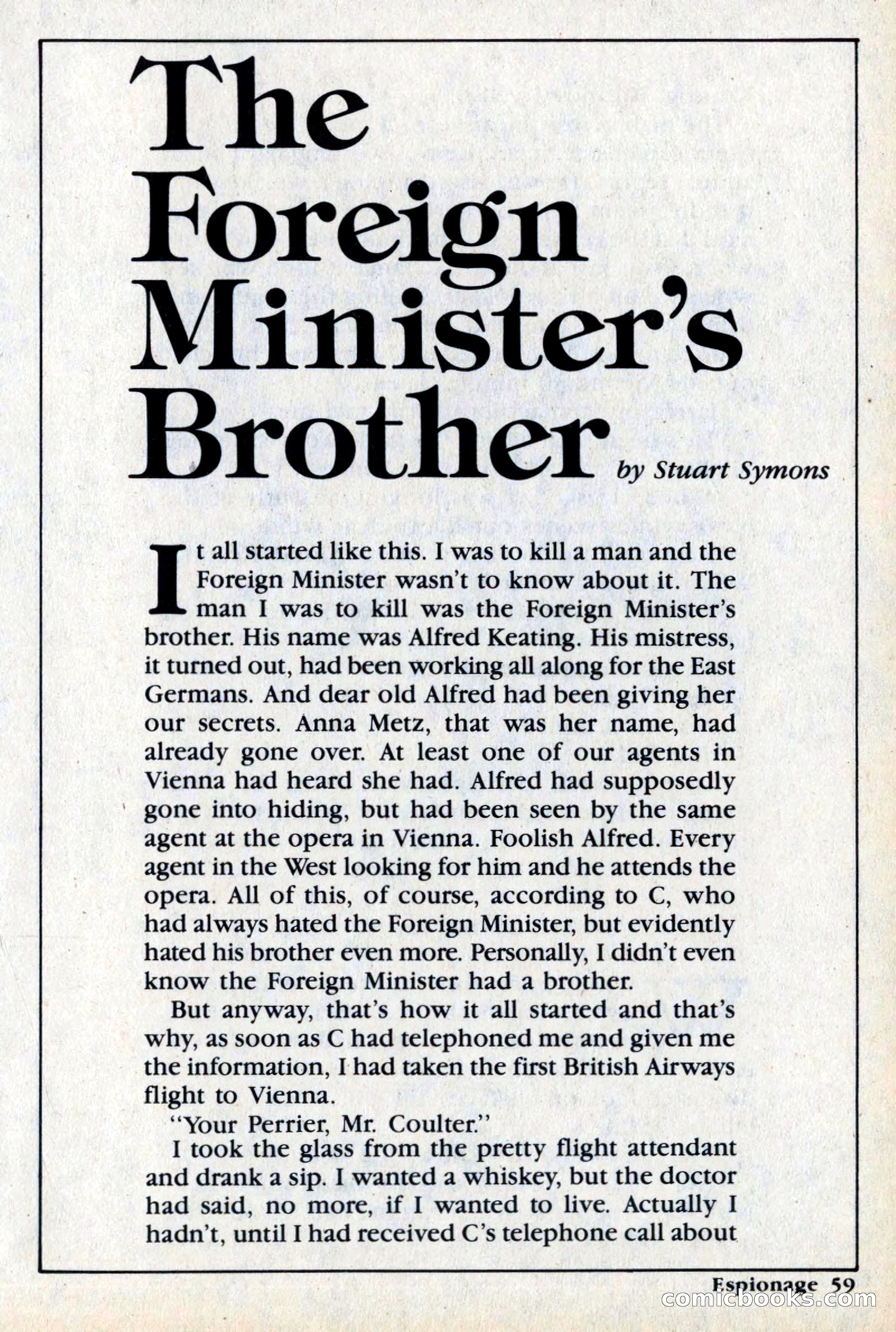 Espionage Magazine, Vol. 1, No. 1 — page 59 of 164