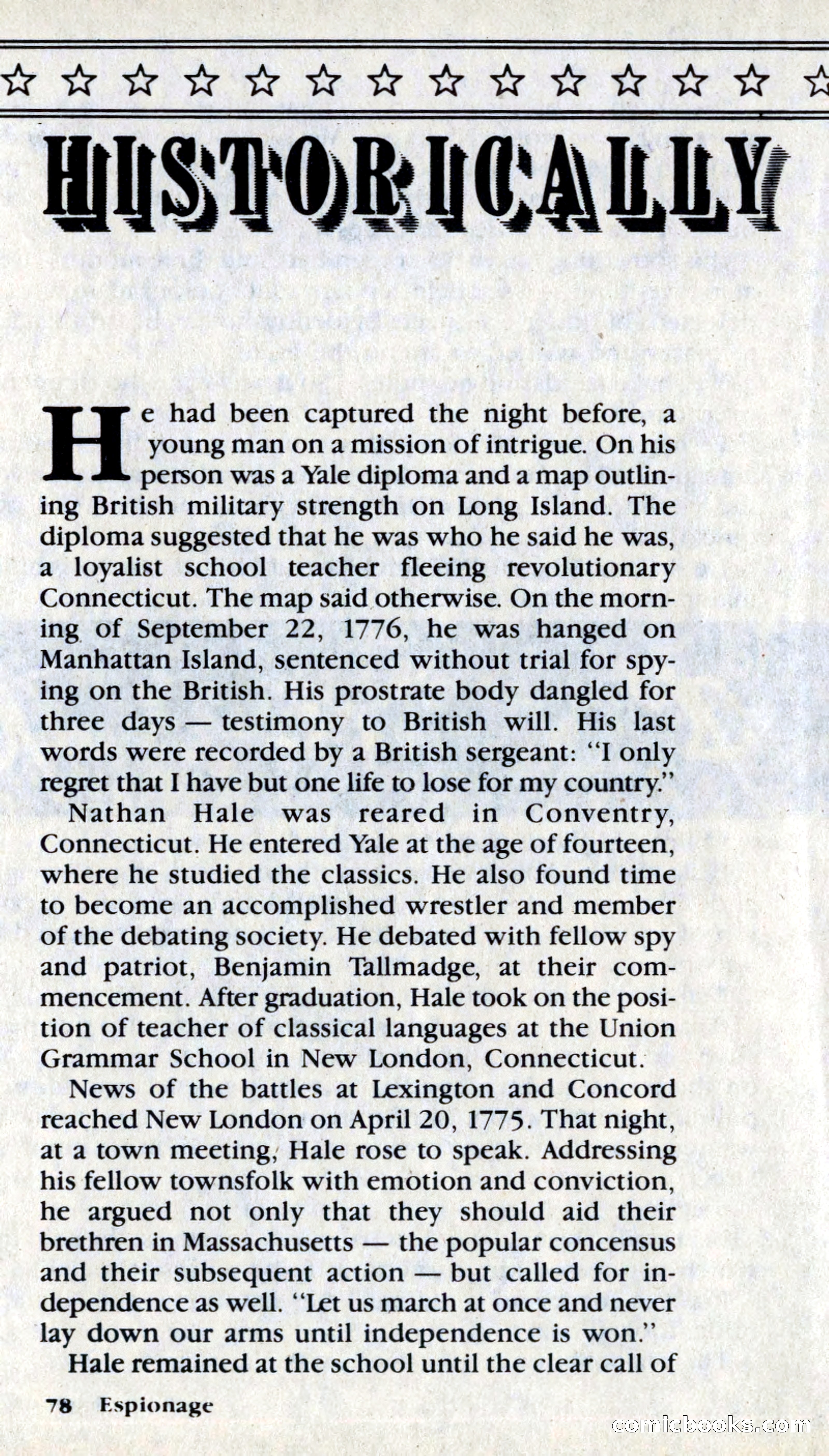 Espionage Magazine, Vol. 1, No. 1 — page 78 of 164
