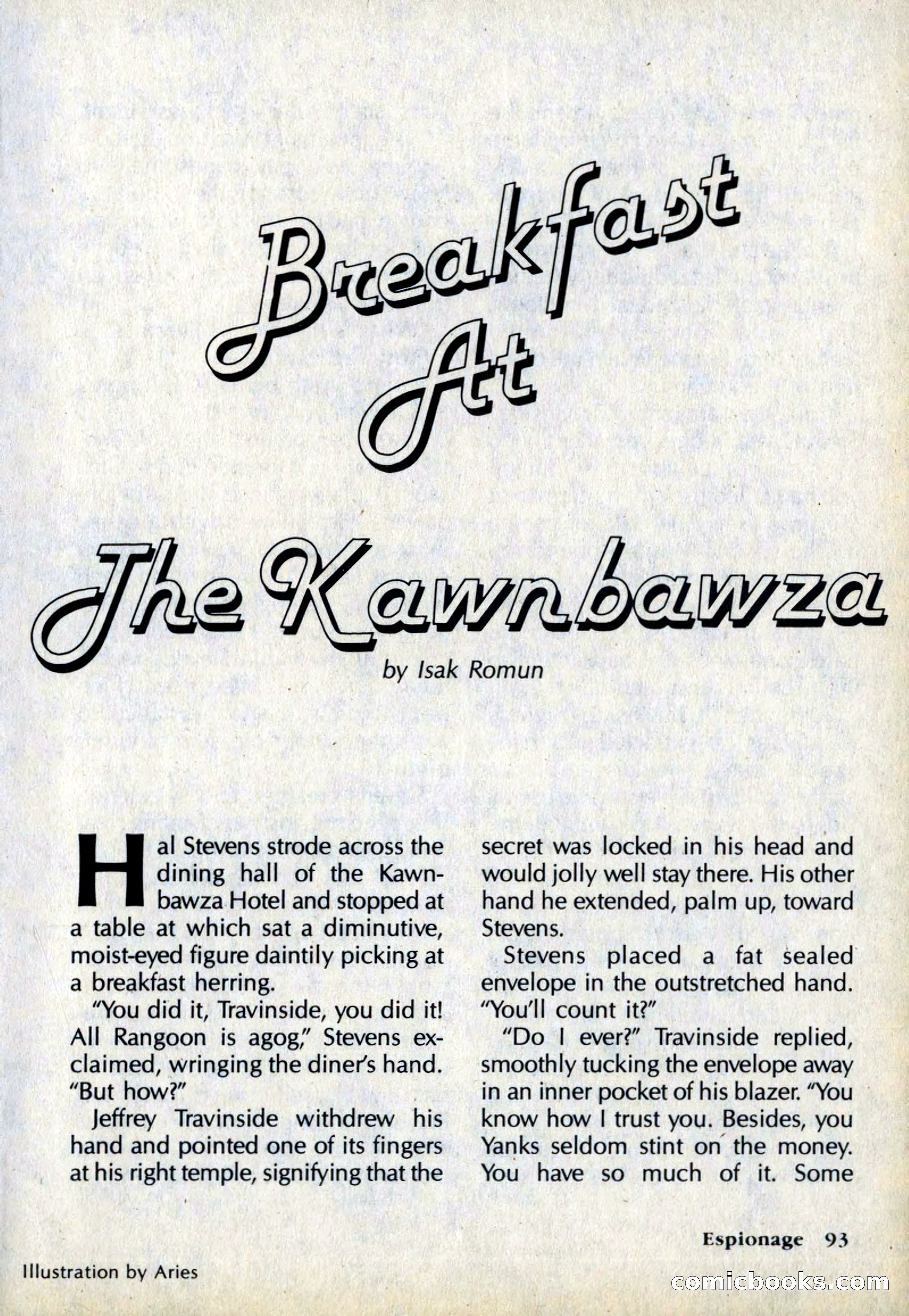 Espionage Magazine, Vol. 1, No. 1 — page 93 of 164