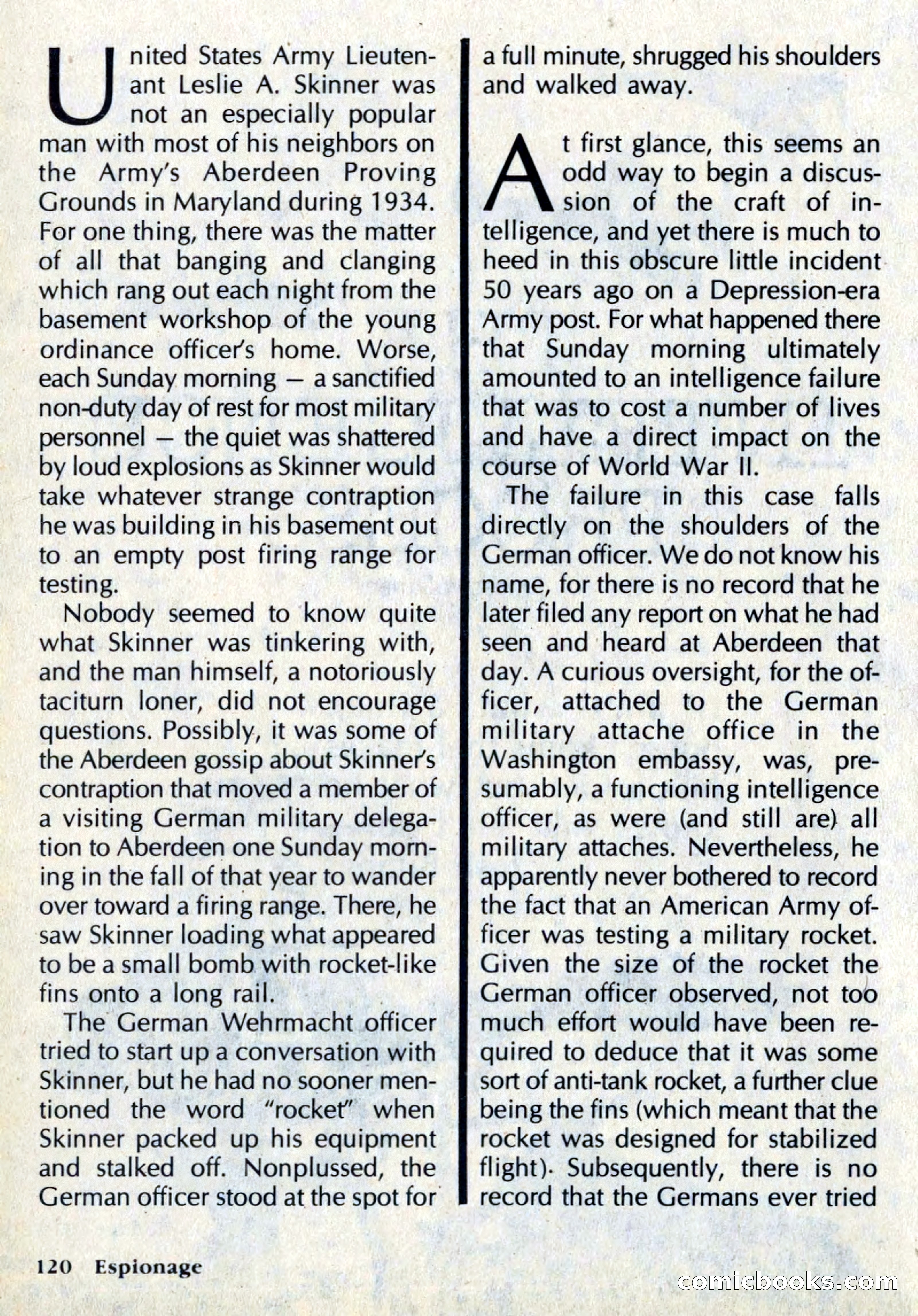 Espionage Magazine, Vol. 1, No. 1 — page 120 of 164