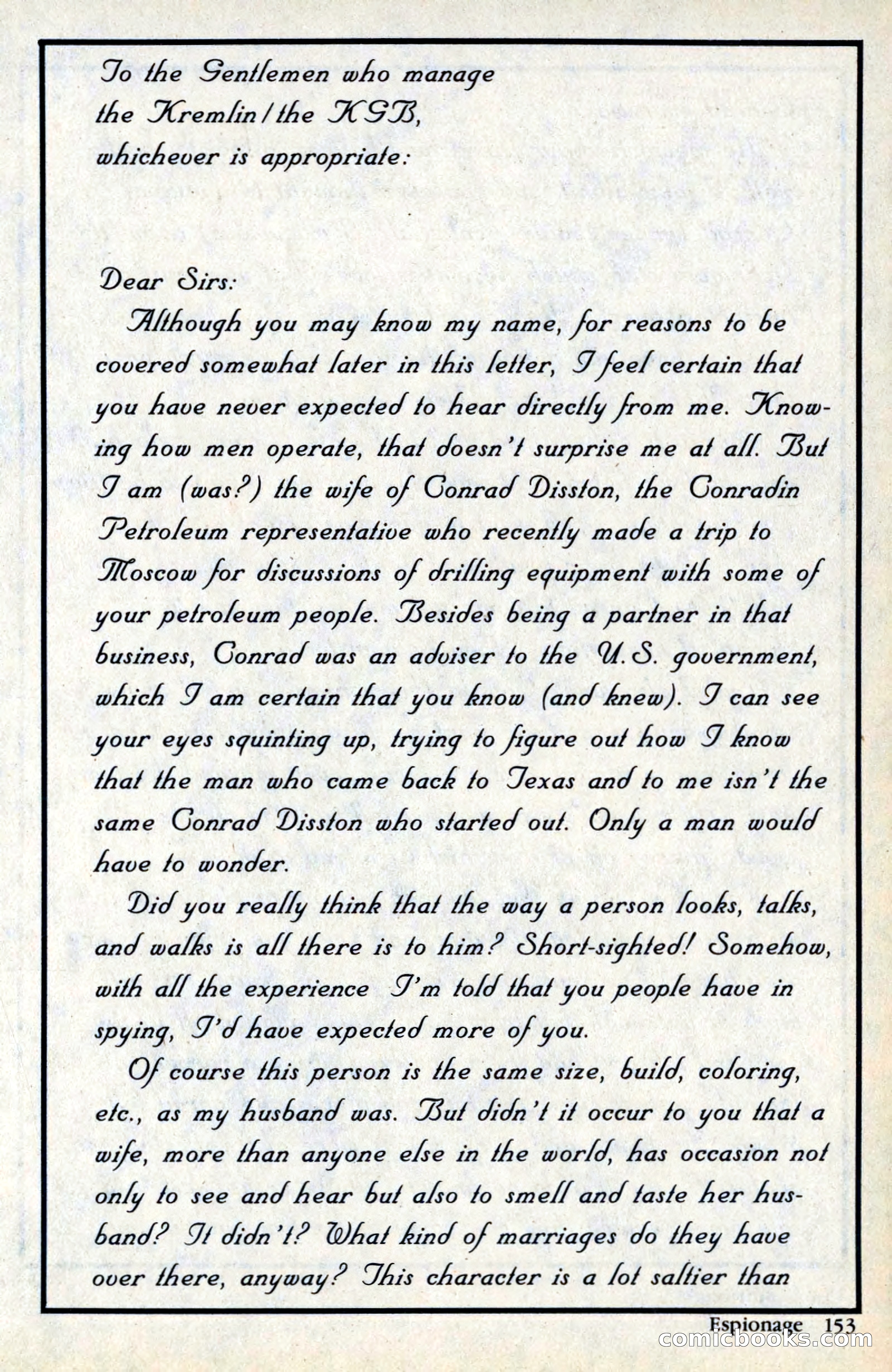 Espionage Magazine, Vol. 1, No. 1 — page 153 of 164