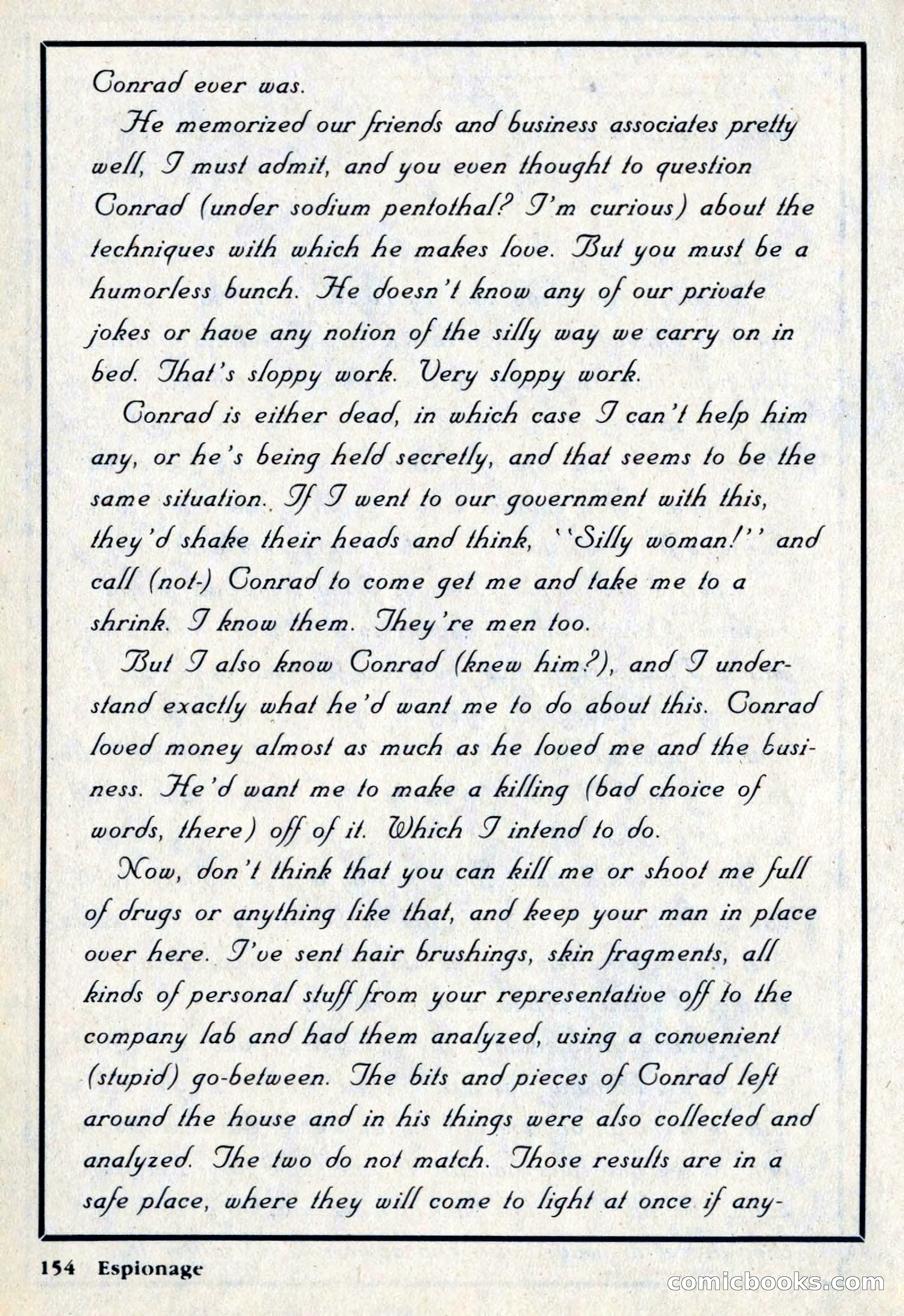 Espionage Magazine, Vol. 1, No. 1 — page 154 of 164